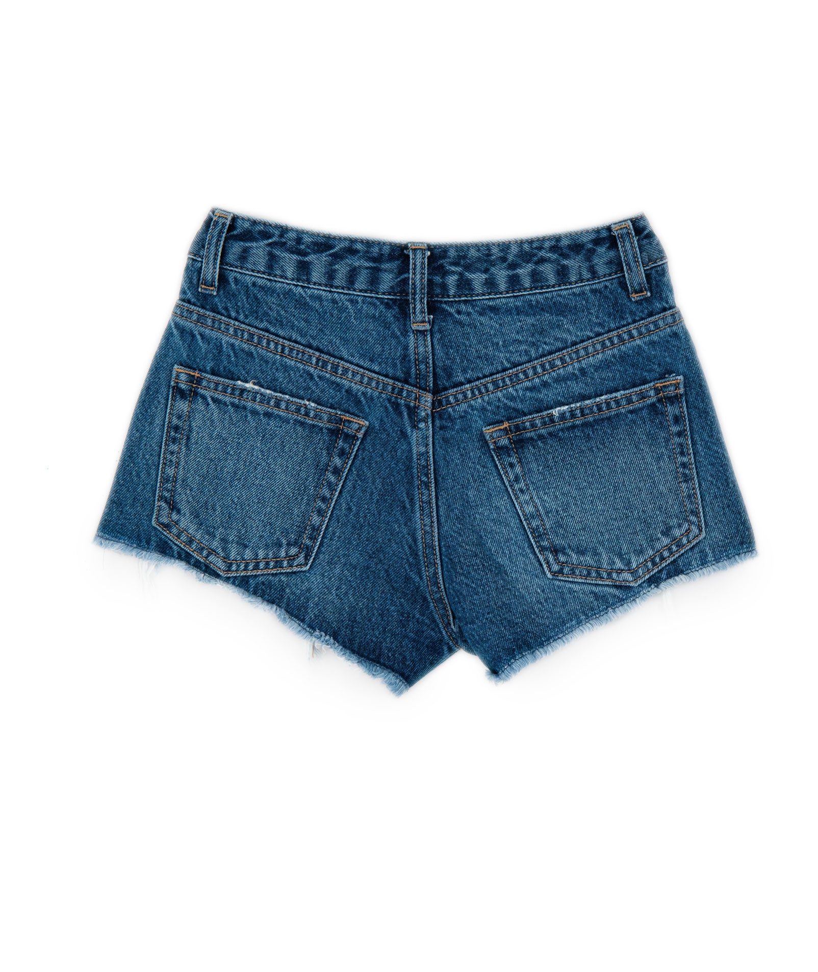 Katie J NYC Girls' Malibu Dark Wash Denim Jean Shorts - Stylish & Comfortable for Summer, Beach, and Casual Outings