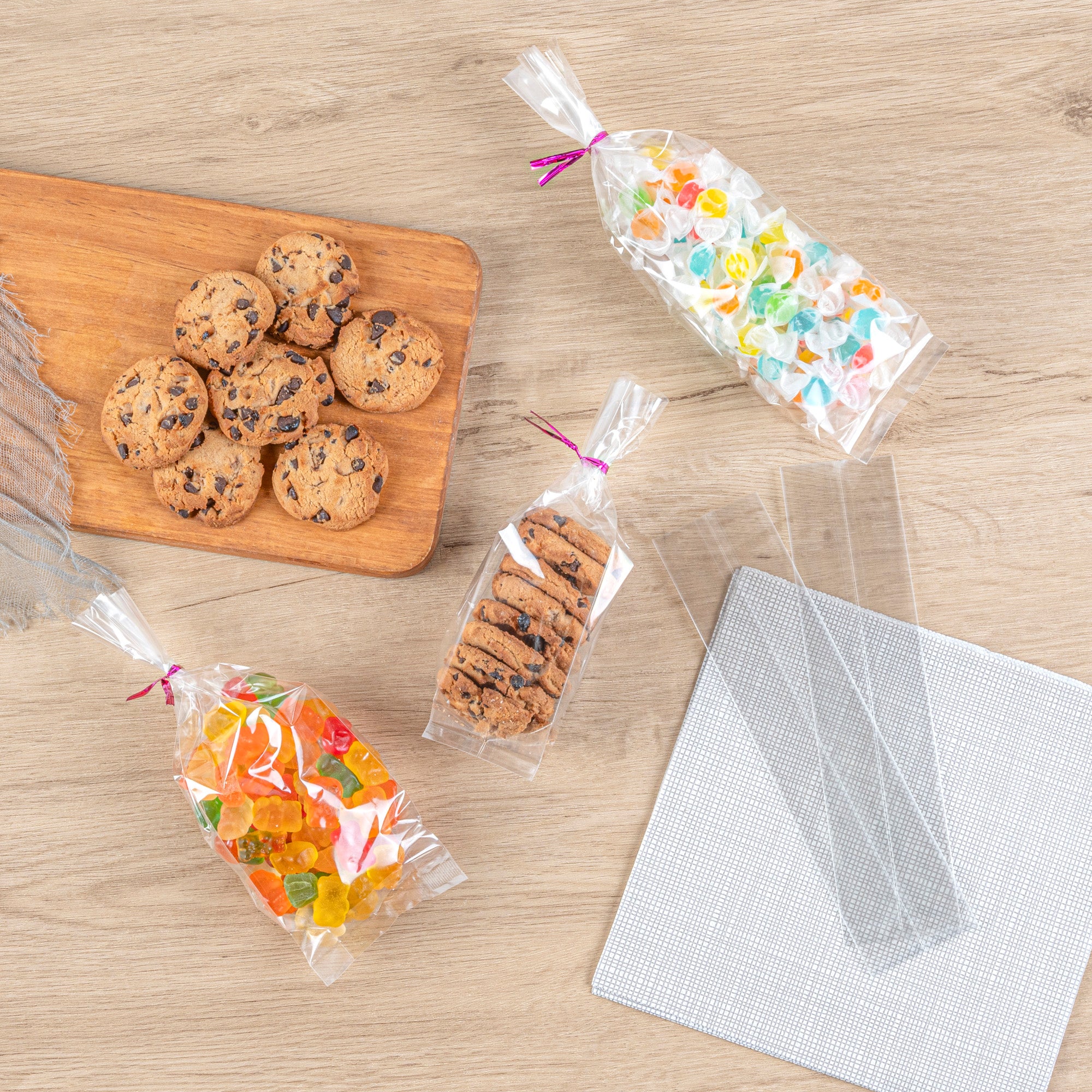 Clear Plastic Gusset Bags - High Clarity, Heat Sealable, 2