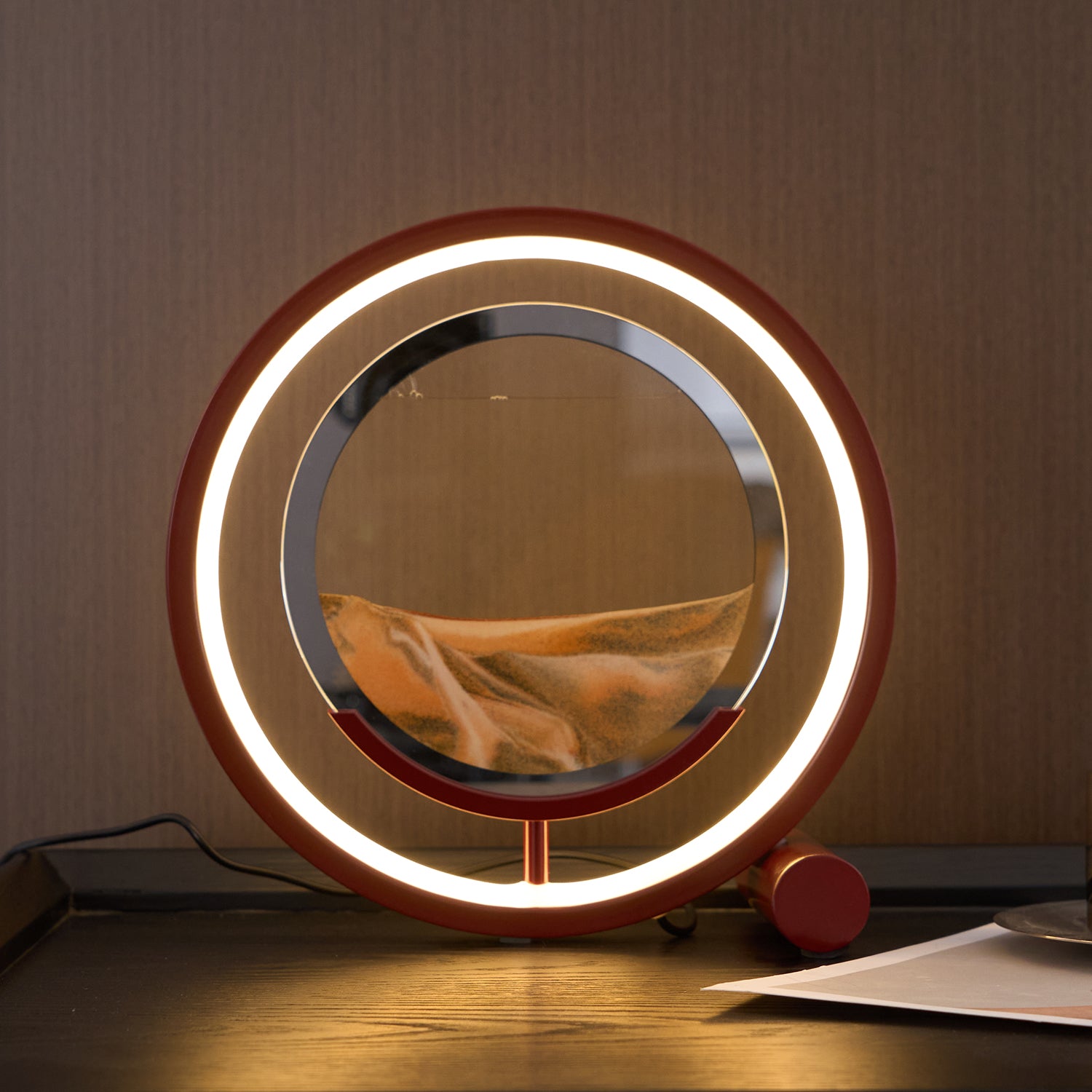 Relaxing Sand Table Lamp - Zen Meditation & Stress Relief Light for Home, Office, Bedroom - Perfect for Yoga, Therapy, and Night Light Use