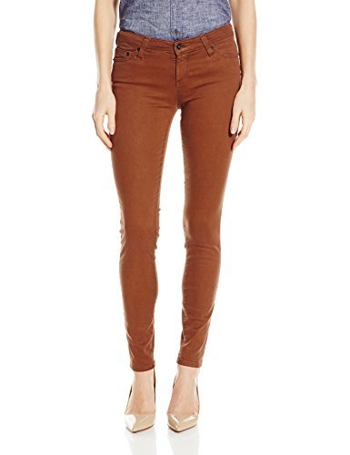 Big Star Women's Alex Skinny Jeans - Wax Coated Brushed Twill in Sienna Wash | High Waisted Stretch Denim Pants for Casual Wear & Night Out