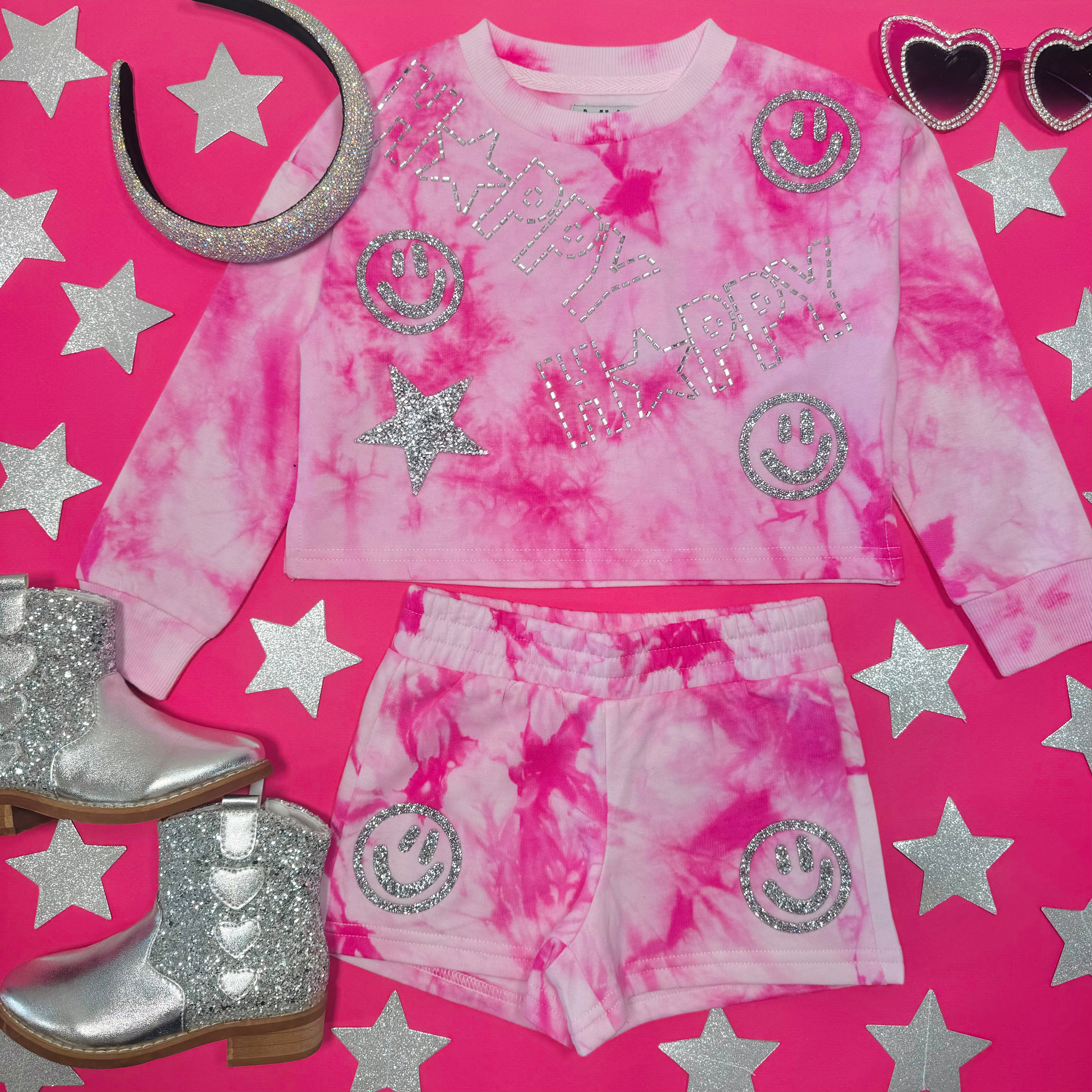 Peace Sign & Smiley Face Tie Dye Sweatshirt - Trendy Hippie Style Unisex Pullover for Festivals, Concerts & Casual Wear