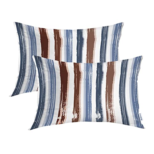 Striped Horizontal Watercolor Blue3