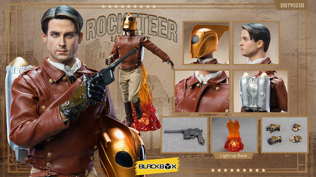 Blackbox Toys 1/6 Scale BBT 9023B Rocketeer Deluxe Version Collectible Action Figure - Perfect for Display, Photography & Comic Book Enthusiasts