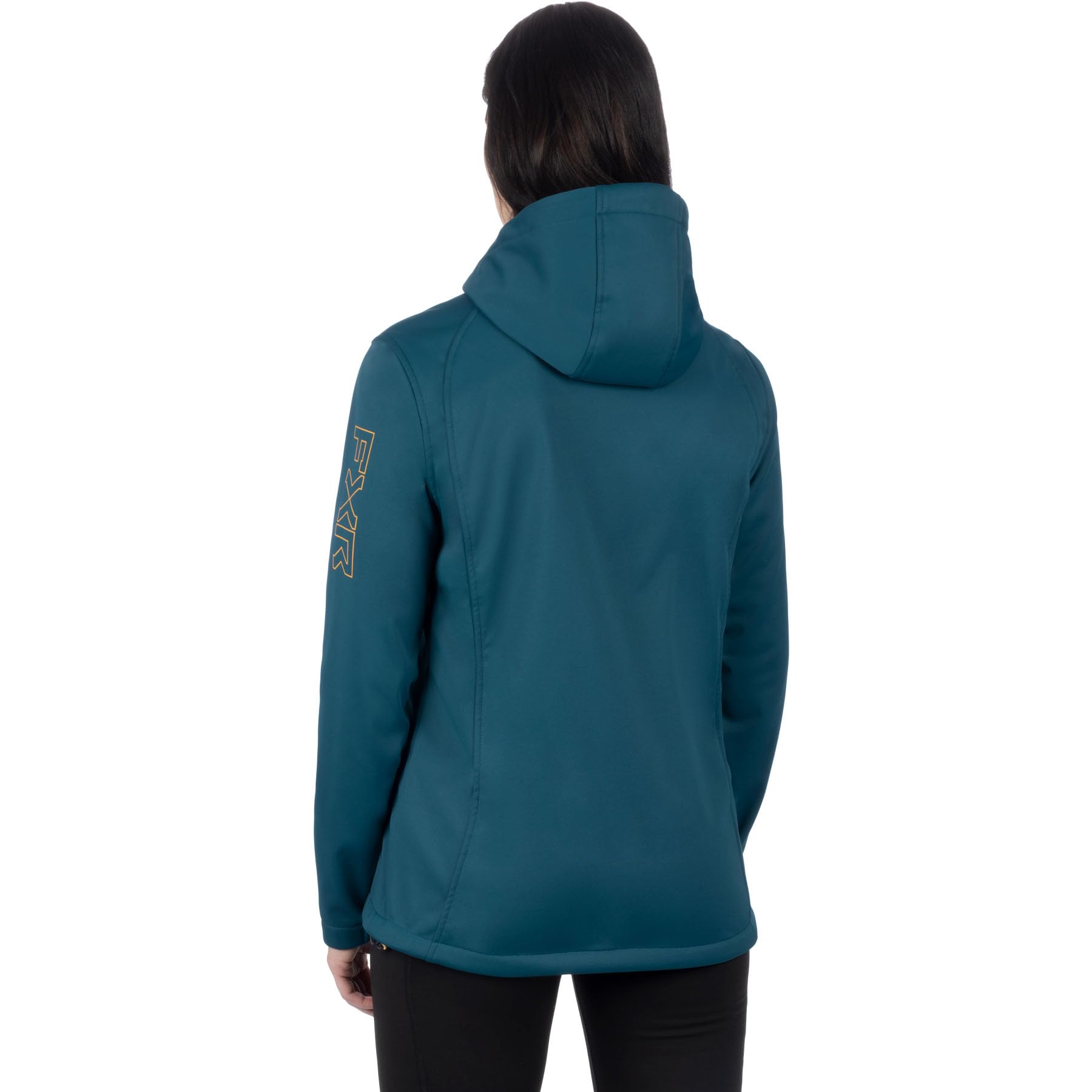 FXR Women's Pulse Softshell Jacket 2025 - Waterproof Windproof Winter Jacket for Outdoor Activities (Dark Steel/Sundial, Medium) - Perfect for Skiing, Snowboarding & Cold Weather Adventures