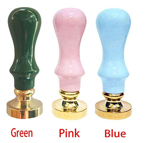 Elegant Green Macaron Pentagram Wax Seal Stamp Kit with Wood Handle - Perfect for Wedding Invitations, Wine Bottles, Envelopes, Letters & Gift Packaging (Sealing Wax Stamp for DIY Crafts & Special Occasions)