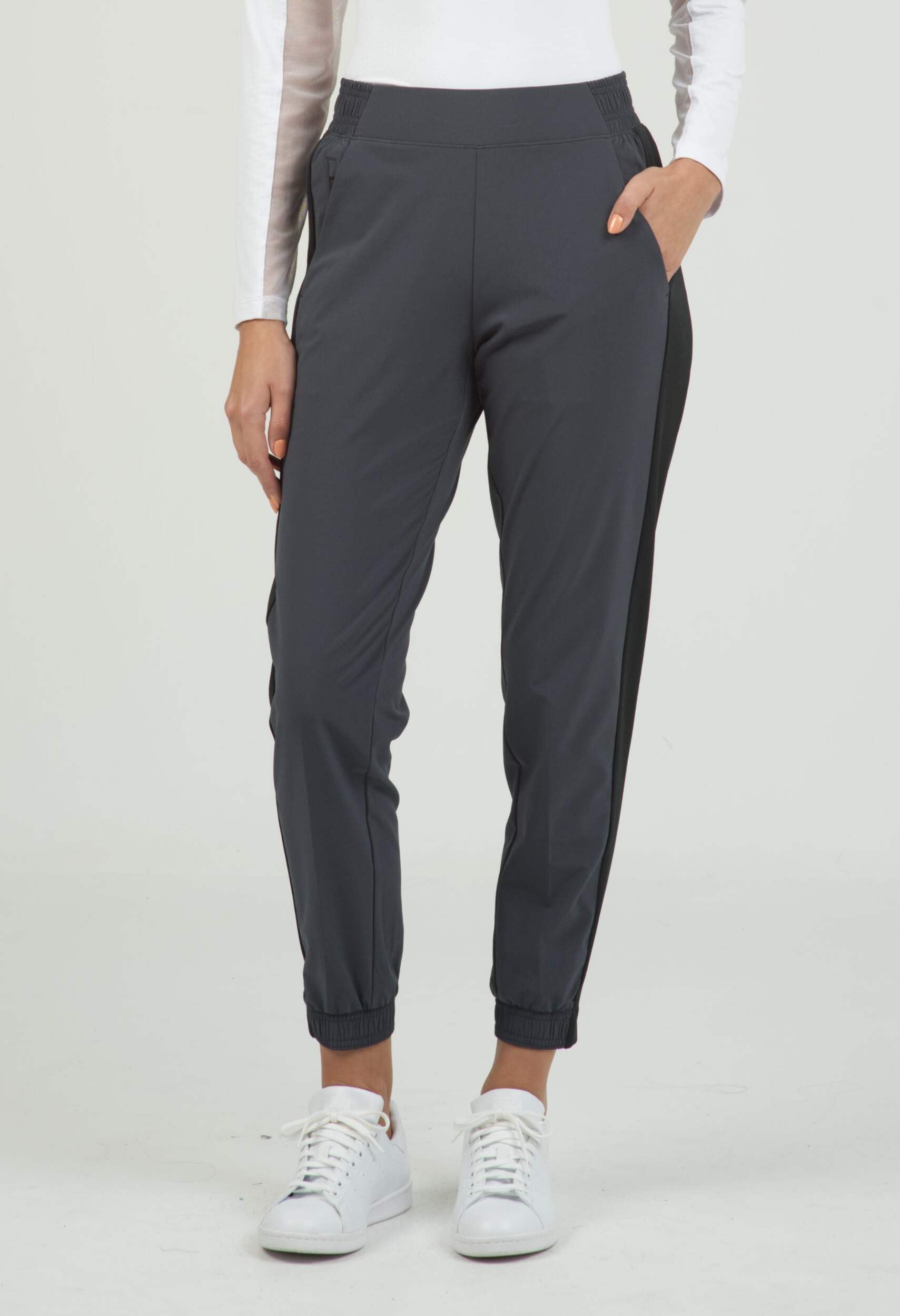 IBKUL Women's High-Waisted Yoga Pants - Moisture Wicking, Stretchable & Slimming Workout Joggers with Pockets | Perfect for Yoga, Running, Gym & Lounge Wear | Comfortable for Travel & Everyday Use (Style 79000)