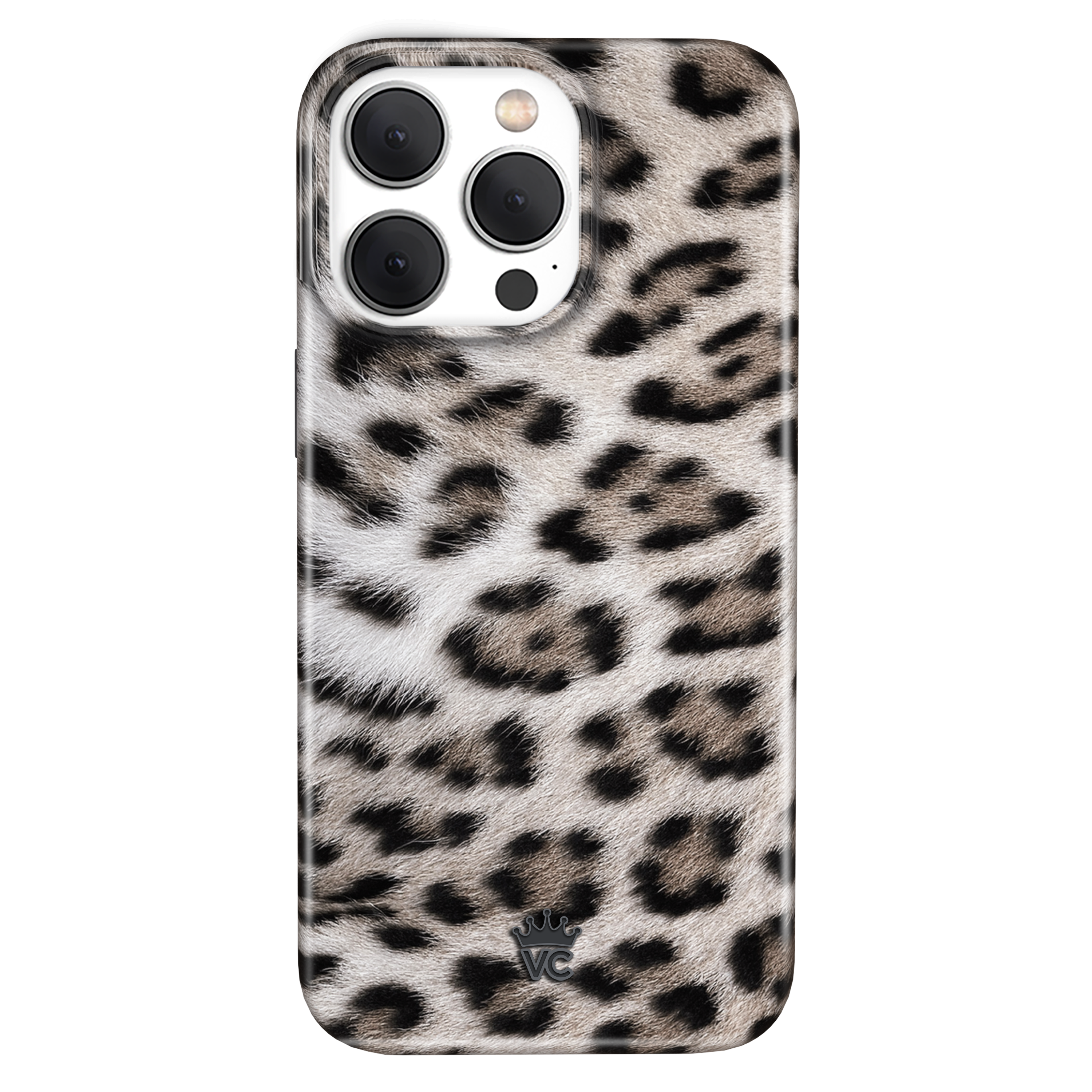 Arctic Leopard Print Shockproof iPhone Case - Slim Protective Cover for iPhone 12/13/14 Pro Max - Perfect for Outdoor Adventures & Daily Use