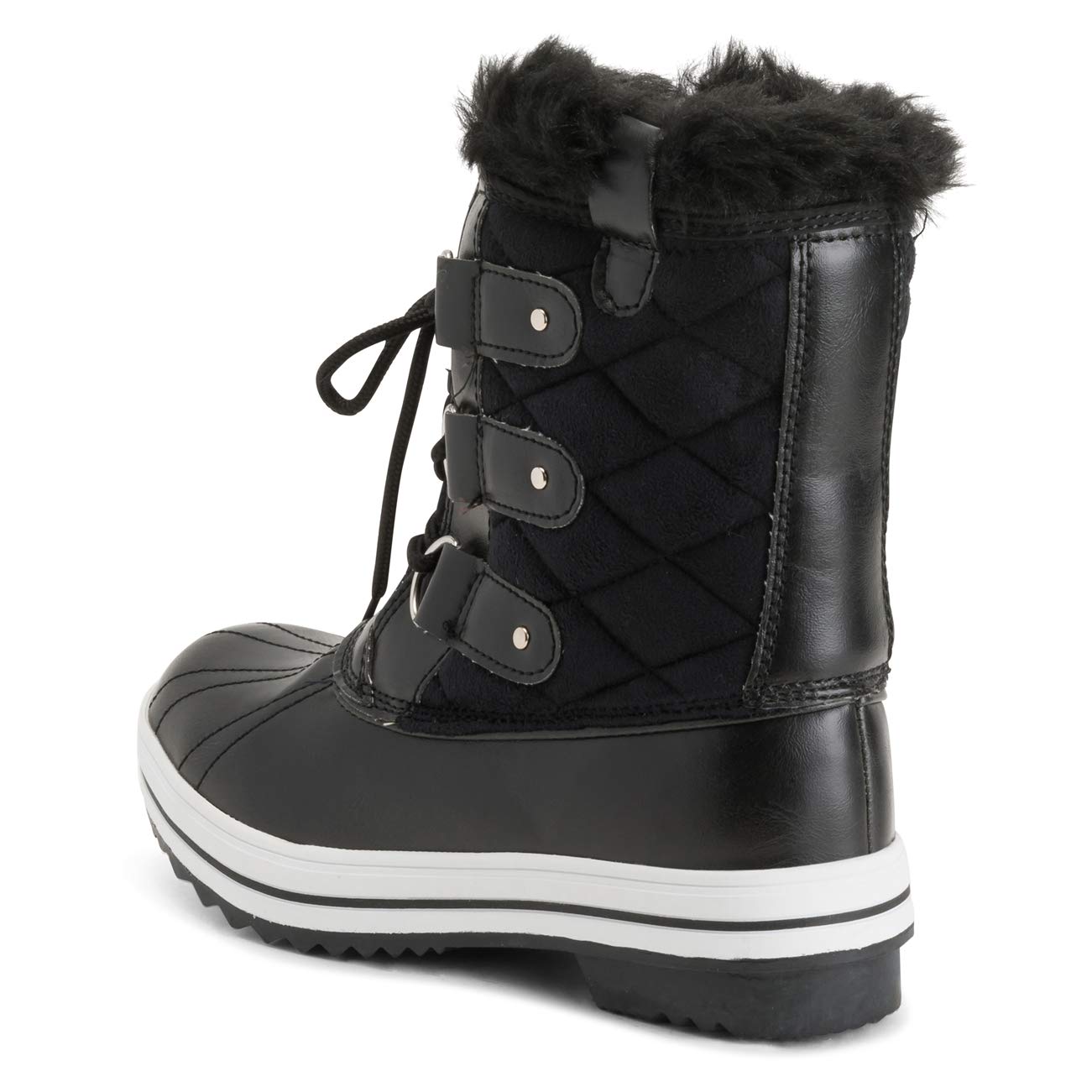 Polar Products Women's Quilted Snow Boots - Waterproof Winter Boots for Snow & Rain - Warm & Comfortable for Outdoor Activities, Hiking & Cold Weather