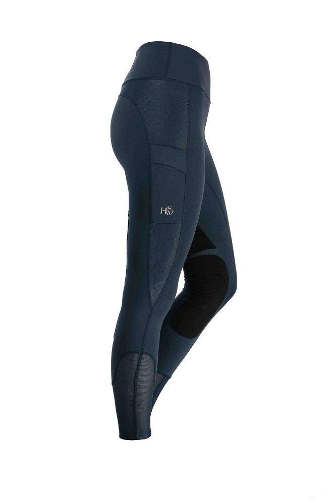 Horseware Women's Equestrian Riding Tights - Breathable Stretch Jodhpurs for Horseback Riding (XL, Navy Blue) | Perfect for Dressage, Show Jumping & Stable Work