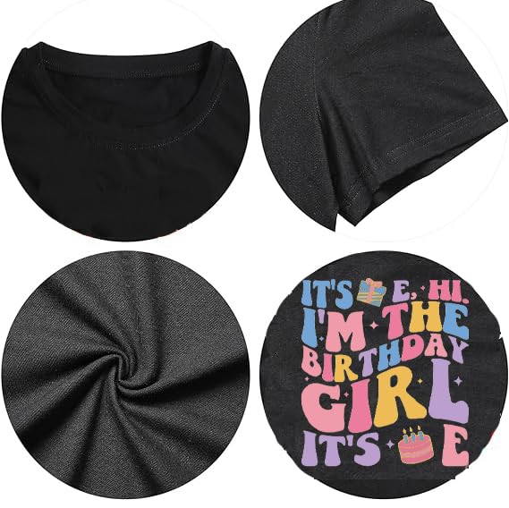 Birthday Girl Graphic Tee - Funny Women's Birthday T-Shirt - Cute Casual Top for Parties & Celebrations - Perfect Gift for Her Special Day