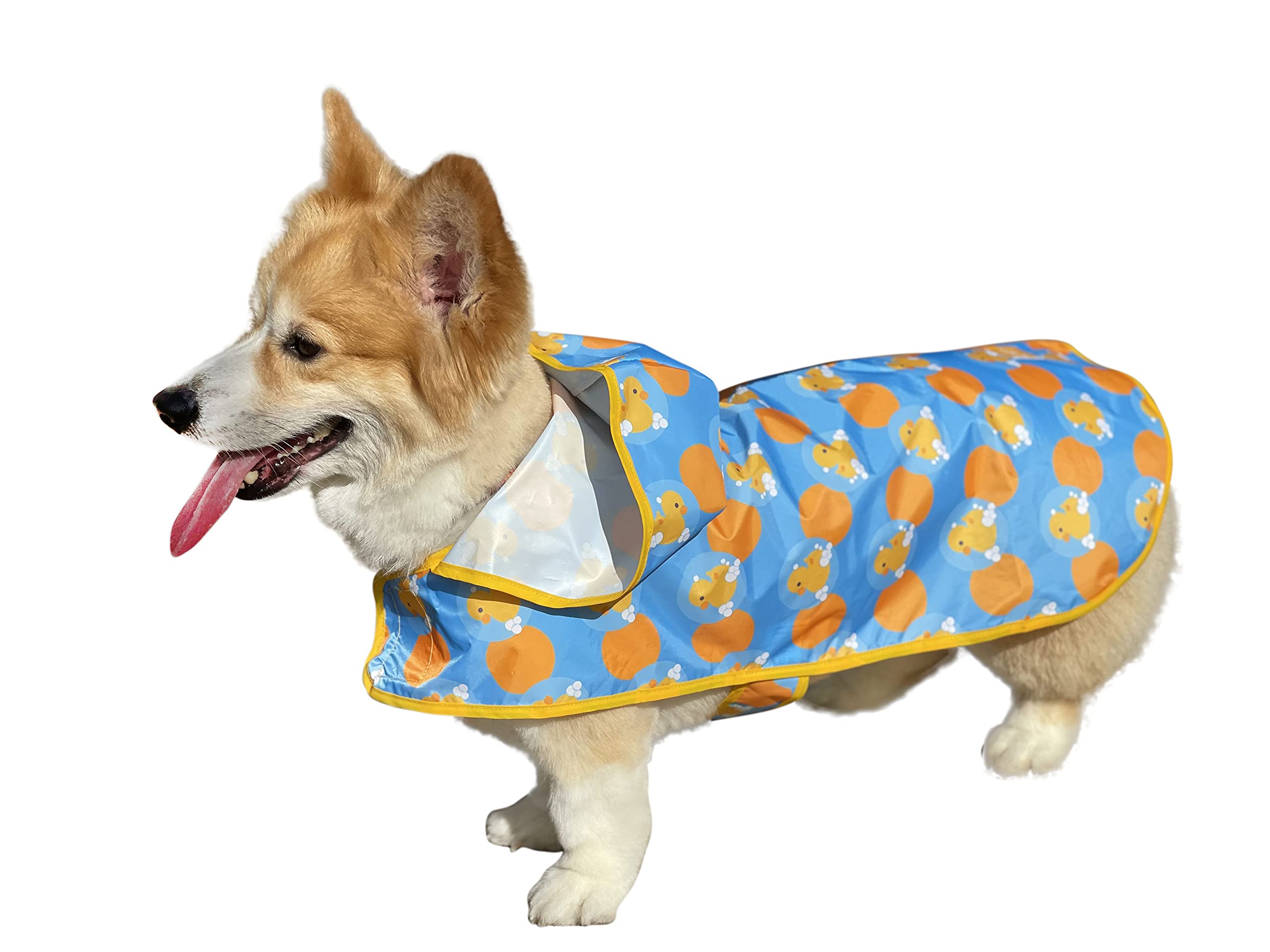 Waterproof Reflective Adjustable Dog Raincoat Poncho with Hood - Small, Medium, Large & XX-Large Sizes for Small to Big Dogs | Perfect for Rainy Walks & Outdoor Adventures