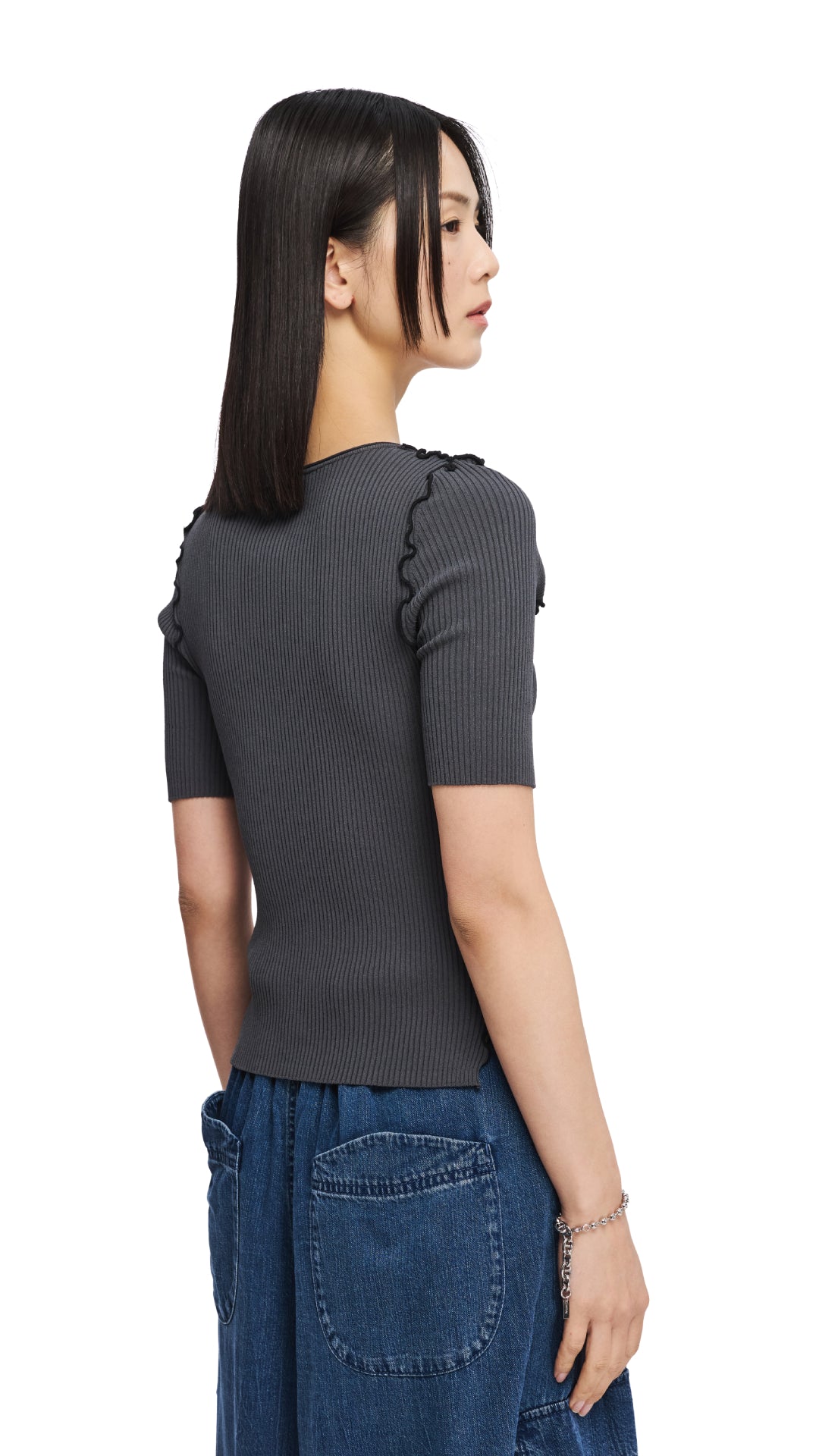 Stylish Contrast Stitch Sweater for Women - Trendy Knit Pullover with Unique Stitching Details | Perfect for Fall Layering, Casual Outfits & Office Wear