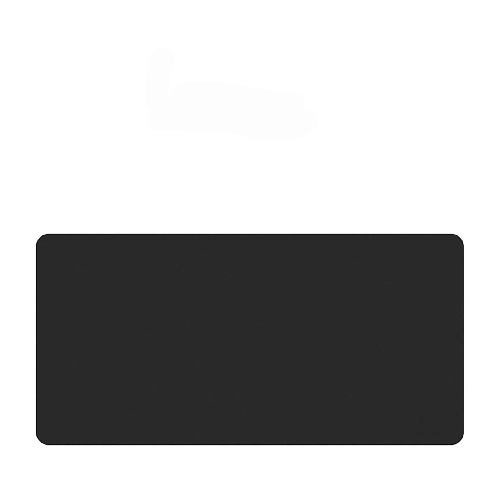 Premium PU Leather & Velvet Fabric Desk Mat - Waterproof, Anti-Slip Office Desk Blotter & Mouse Pad (800x400x2mm, Black) for Home & Office Workspace - Perfect for Laptops, Keyboards & Writing Comfort