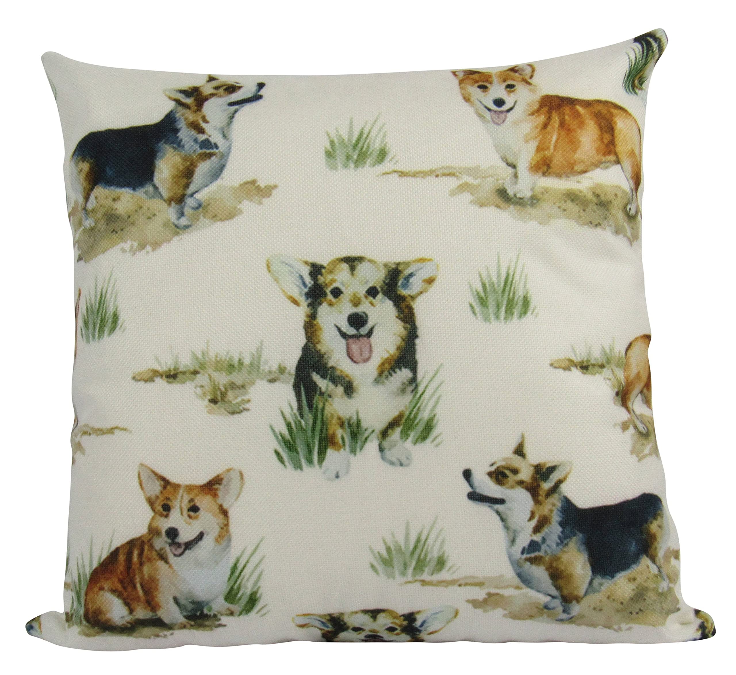 Corgi Pattern Dog Pillow Cover - Custom Home Decor for Dog Lovers, Corgi Mom Gift Idea - Perfect for Living Room, Bedroom & Pet-Friendly Spaces