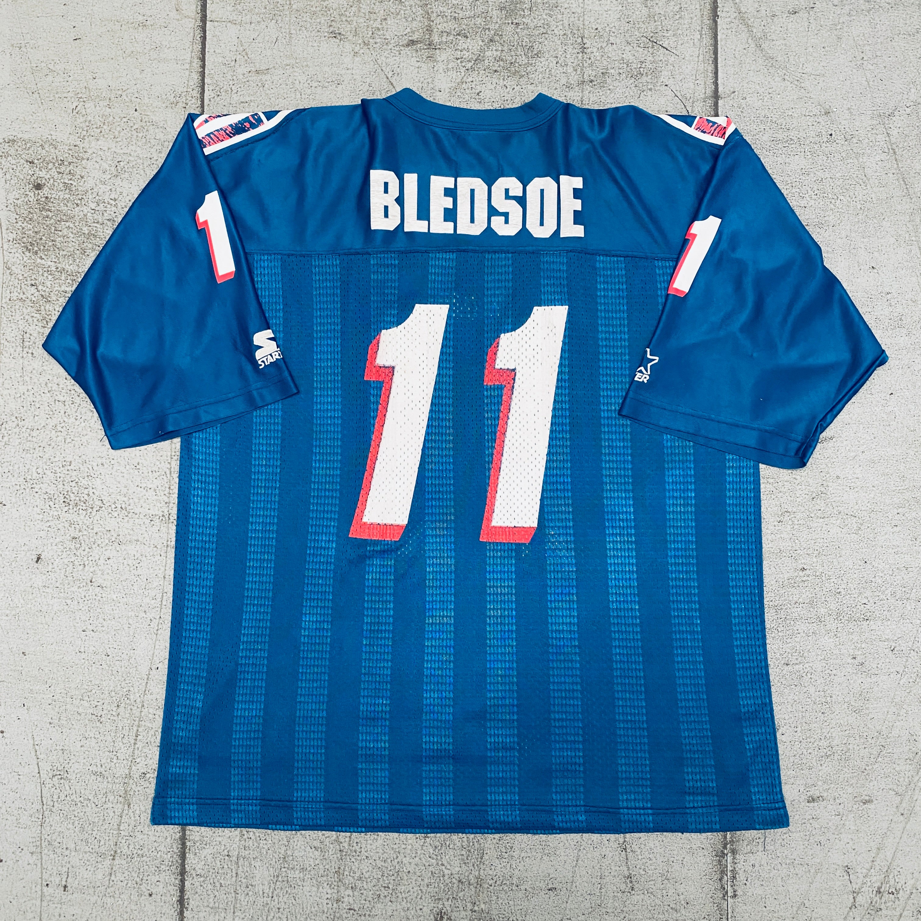 New England Patriots Drew Bledsoe 1996/97 Jersey XL - Vintage NFL Football Jersey for Fans & Collectors - Perfect for Game Day, Tailgating, and Sports Memorabilia Displays