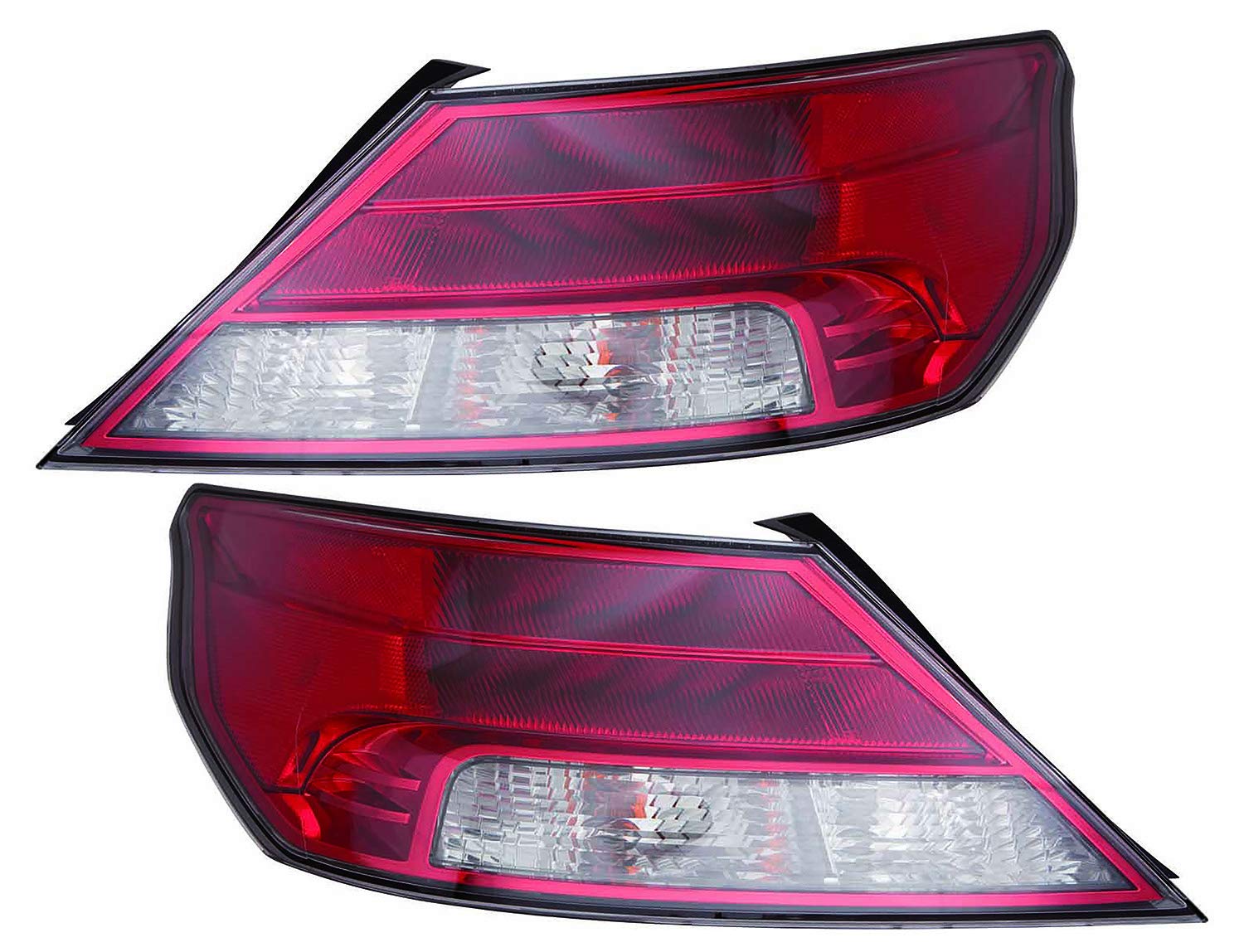 Acura TL Tail Lights Lamps Set - Compatible with 2012 2013 2014 Models - Driver & Passenger Side Replacement - Enhance Visibility & Style for Night Driving
