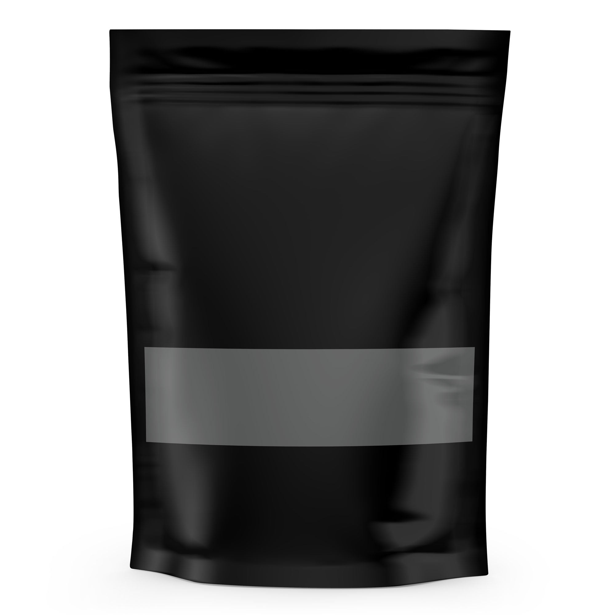 100 Resealable Stand Up Bags 21x17cm - Black Food Storage Pouches with Zipper | Perfect for Snacks, Coffee, Tea & Bulk Food Packaging