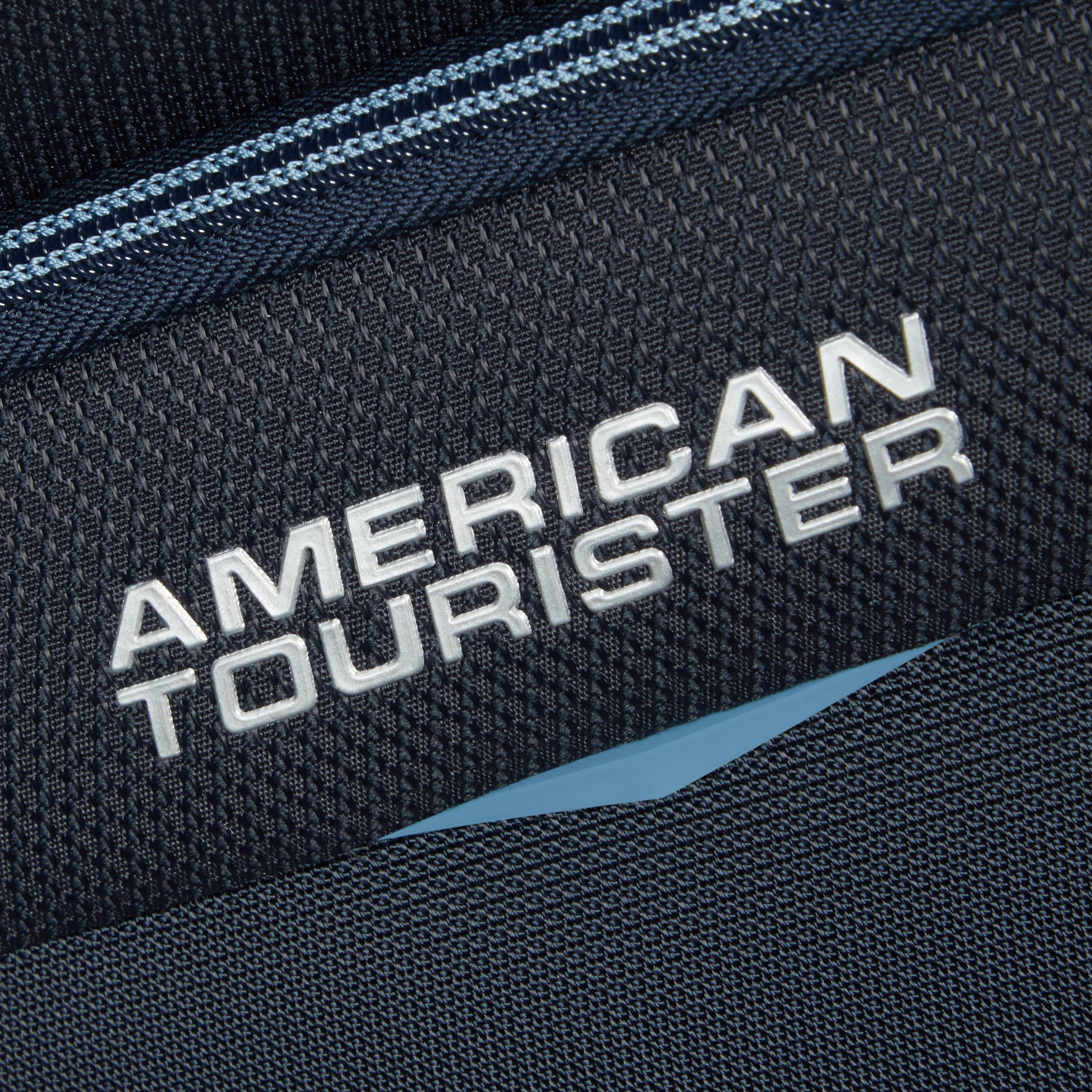 American Tourister Summerride Large Toiletry Bag for Travel - Waterproof Cosmetic Makeup Organizer with Hanging Hook, Perfect for Vacation, Gym & Business Trips (Black)