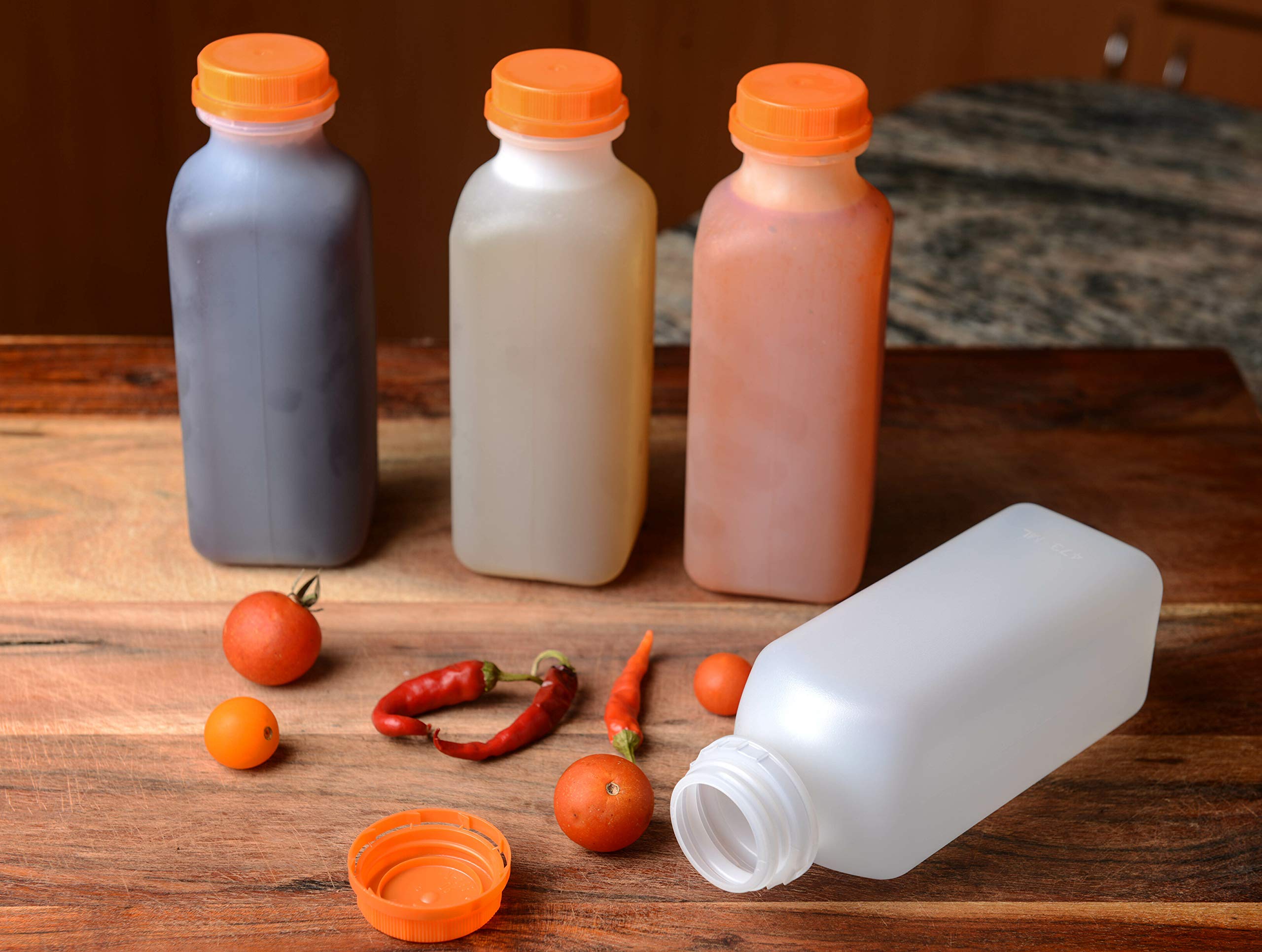 900-Pack 38mm Orange Tamper Evident Ratchet Caps & Lids - Child-Resistant Bottle Closures for Essential Oils, CBD, Medicine & Cleaning Products by EcoQuality - Bulk Food Storage & Pharmaceutical Safety Seals