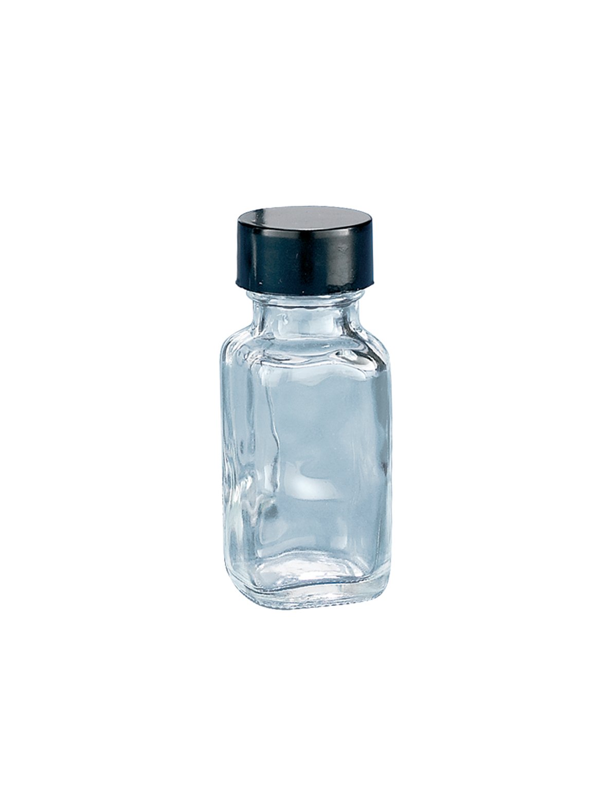 Kimble Type III Soda-Lime Glass Clear Wide-Mouth French Square Bottles 30ml (Case of 280) - Ideal for Essential Oils, Spices, and DIY Cosmetics Storage