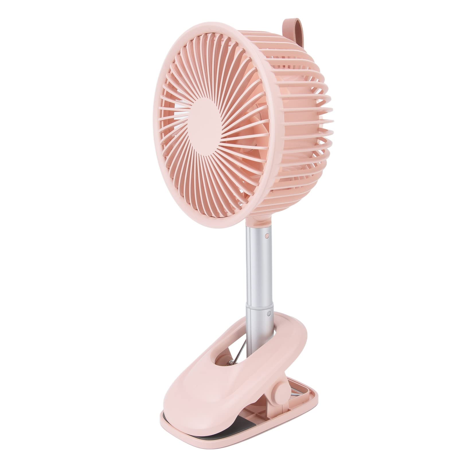 Heavy Duty USB Clip Fan - 360° Adjustable Strong Clamp, USB Powered Portable Fan for Travel, Office, Bedroom - Pink | Perfect for Cooling Desks, Beds, and Small Spaces