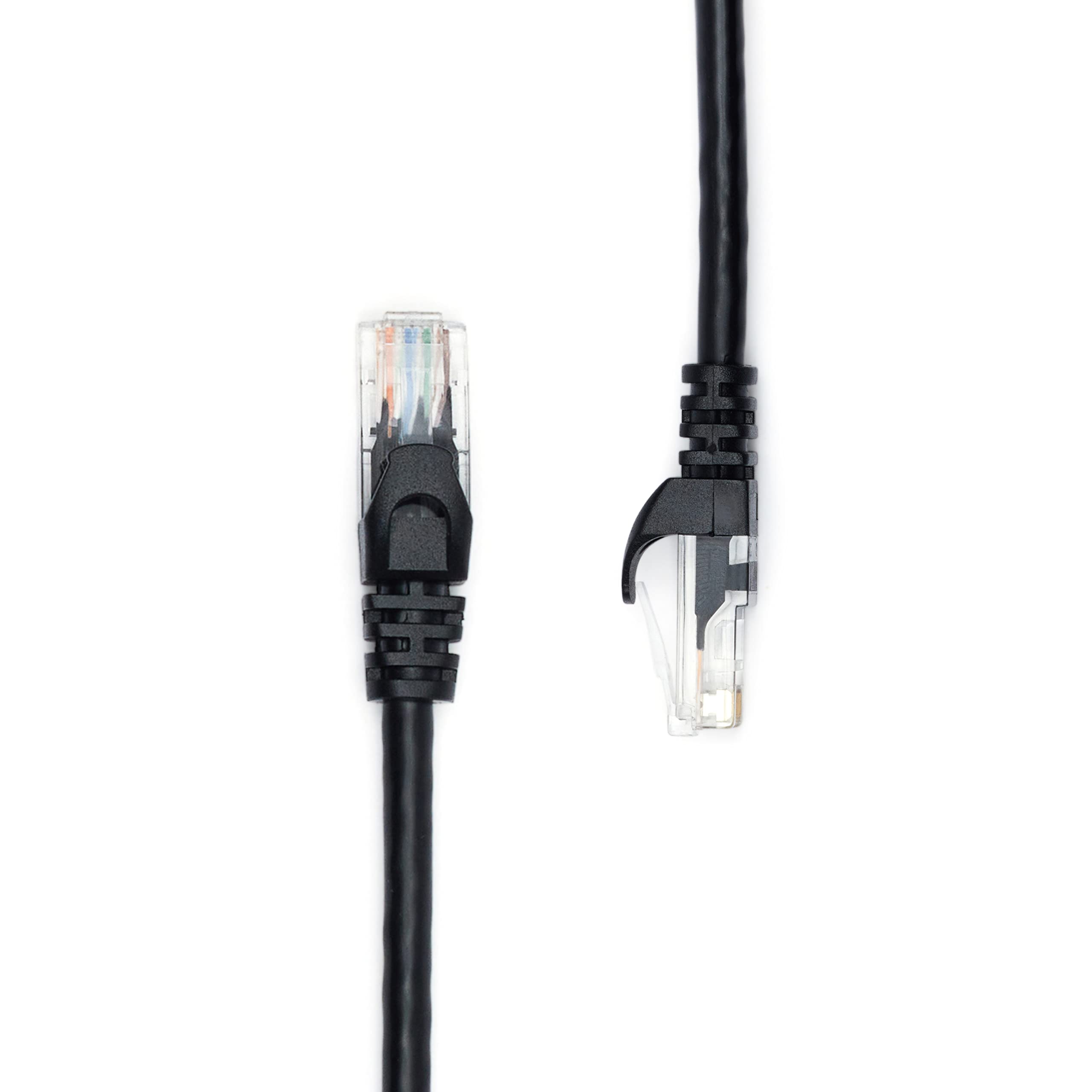 Amazon Basics RJ45 Cat 6 Ethernet Patch Cable - 10Gbps High-Speed, 250MHz, Snagless Design - 10 Foot Black Network Cable for Printer, Router, Modem, Gaming & Home Office Setup