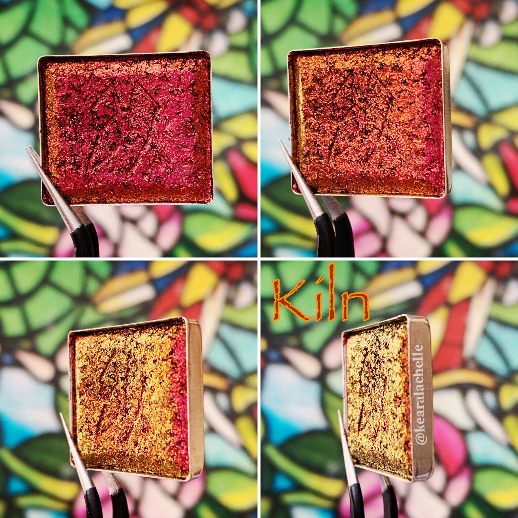 Kiln | Multichrome Jewelled Eyeshadow Palette - Long Lasting, Highly Pigmented - Perfect for Party, Night Out & Special Occasion Makeup