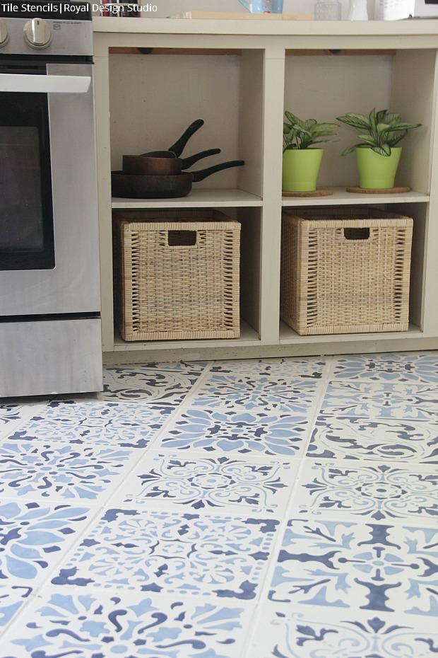 Renaissance Tile Stencils Set B - 12-Piece DIY Mosaic Painting Kit for Home Decor & Crafts | Perfect for Wall Art, Floor Designs, and Creative Projects
