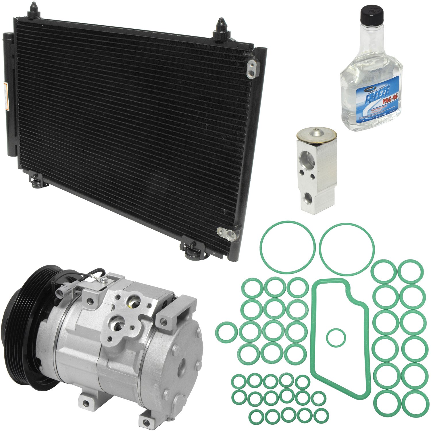 Universal Air Conditioner KT 3994B A/C Compressor & Component Kit - Replacement Parts for Car AC System Repair & Maintenance