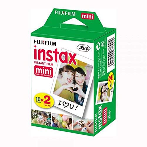 Fujifilm Instax Mini Instant Film Twin Pack - 20 Exposures for Mini 8/9/11/25/40/50S/70/90 Cameras - Perfect for Parties, Travel & Memory Keeping