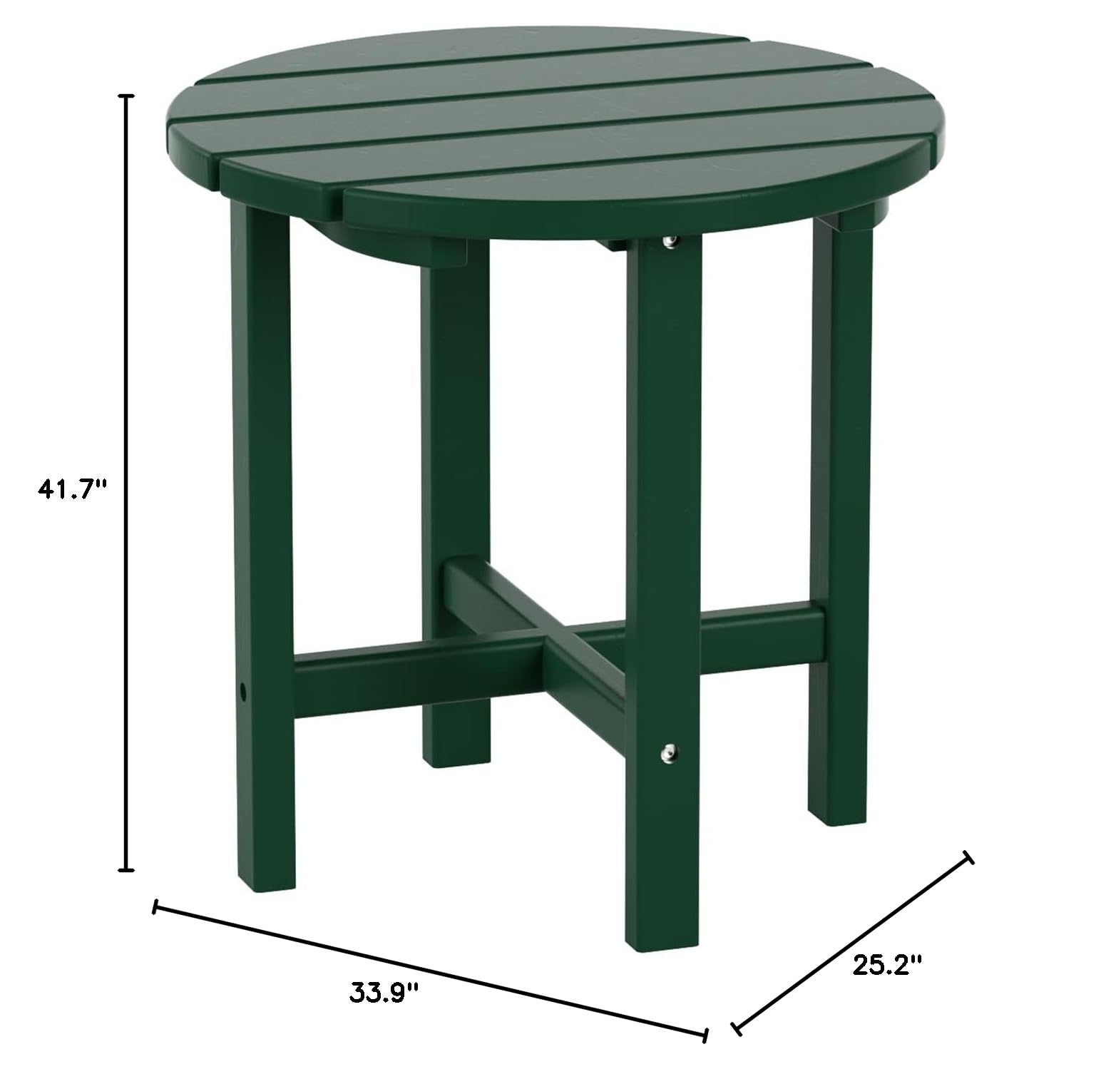 WO Home Furniture 2-Piece HDPE Outdoor Patio Rocking Chair Set - Traditional Style, Dark Green - Perfect for Porch, Garden & Backyard Relaxation