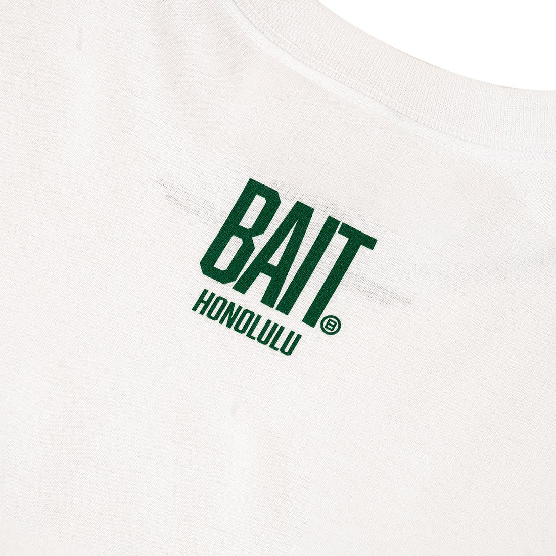 BAIT Hawaii BRAH Tee - Men's Casual T-Shirt in White & Green | Soft Cotton Short Sleeve Shirt for Surfing, Beach & Summer Outfits