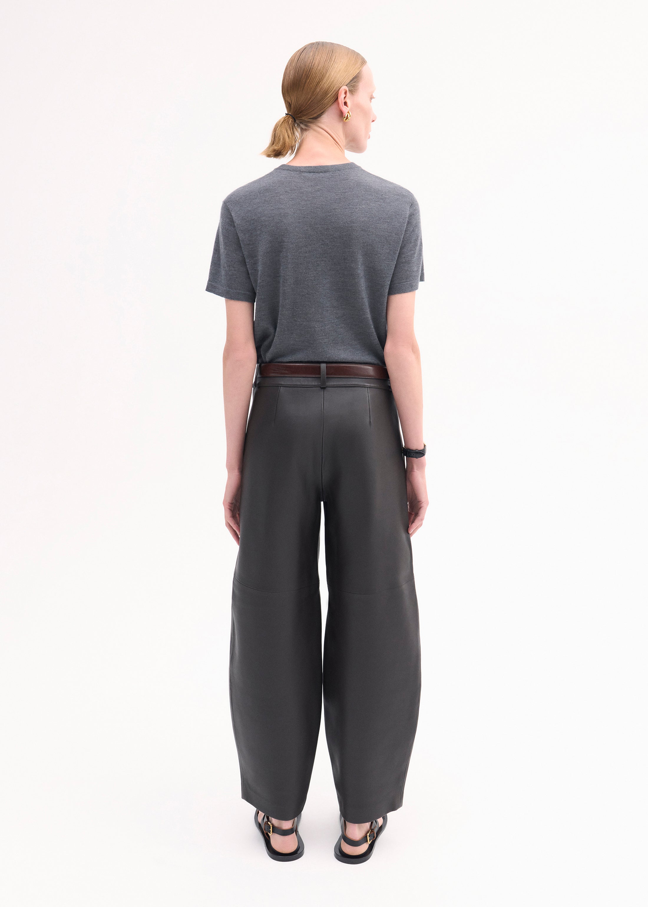 Premium Grey Fine Cashmere T-Shirt for Men & Women - Soft & Luxurious Comfort for Everyday Wear & Special Occasions