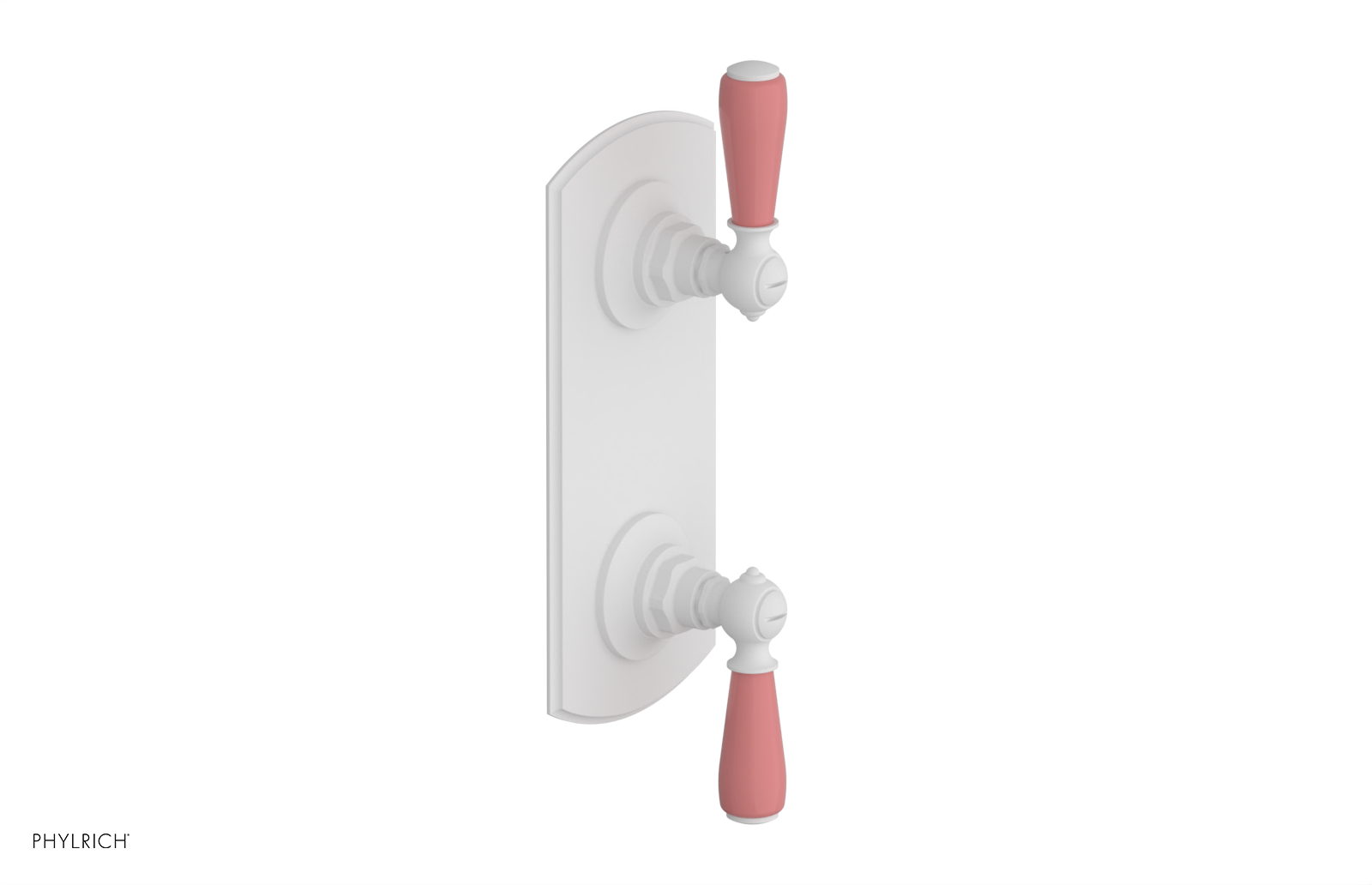 Jamestown Thermostatic Shower Valve with Volume Control & Diverter - Pink Accent Bathroom Fixture for Modern Home Renovation