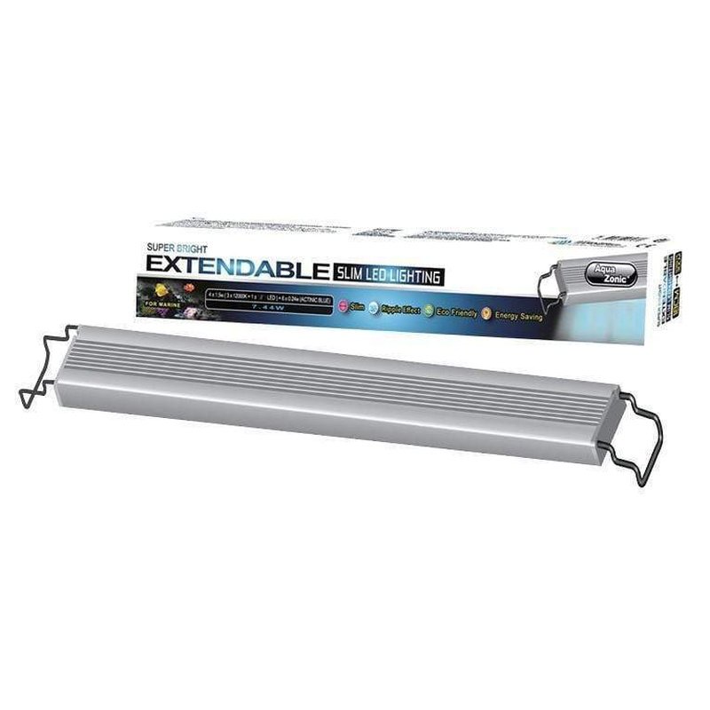 Aqua Zonic Super Bright Extendable LED Light for Marine & Aquarium - Perfect for Fish Tanks, Coral Reefs & Underwater Photography