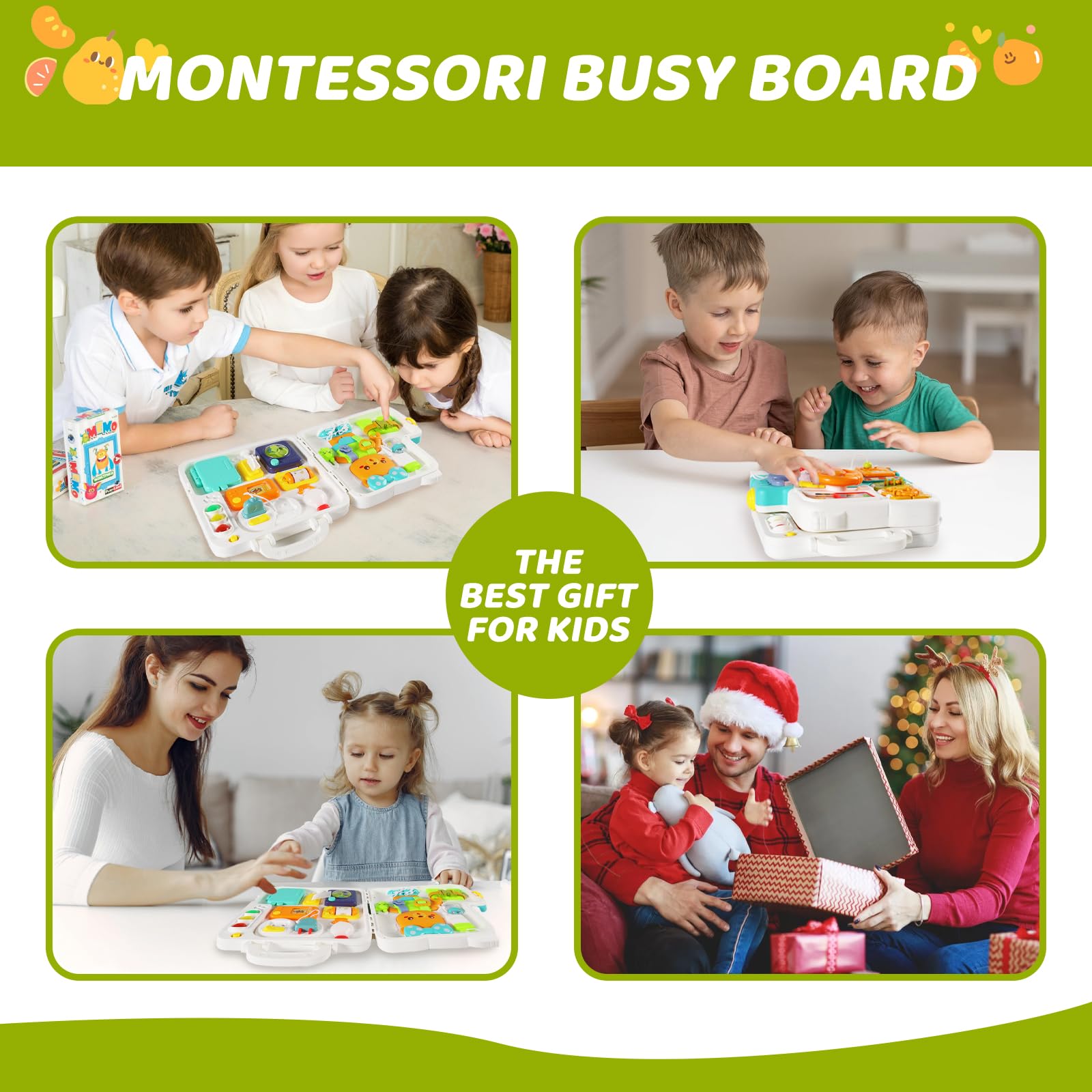 Montessori Toys for 1 Year Old Baby - Sensory Busy Board for Toddlers 1-3 Years | Educational Learning Toys 12-18 Months | Airplane Themed Toddler Toys for Boys & Girls - Perfect Birthday Gift for Sensory Play & Early Childhood Development
