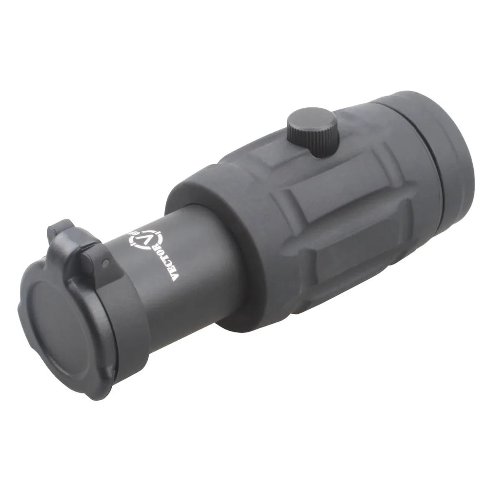Vector Optics Tactical Red Dot Sight with 5x Magnifier - Adjustable Rifle Scope for Hunting & Shooting | Compatible with AR-15, Shotguns & Tactical Firearms | Ideal for Target Practice, Home Defense & Outdoor Adventures