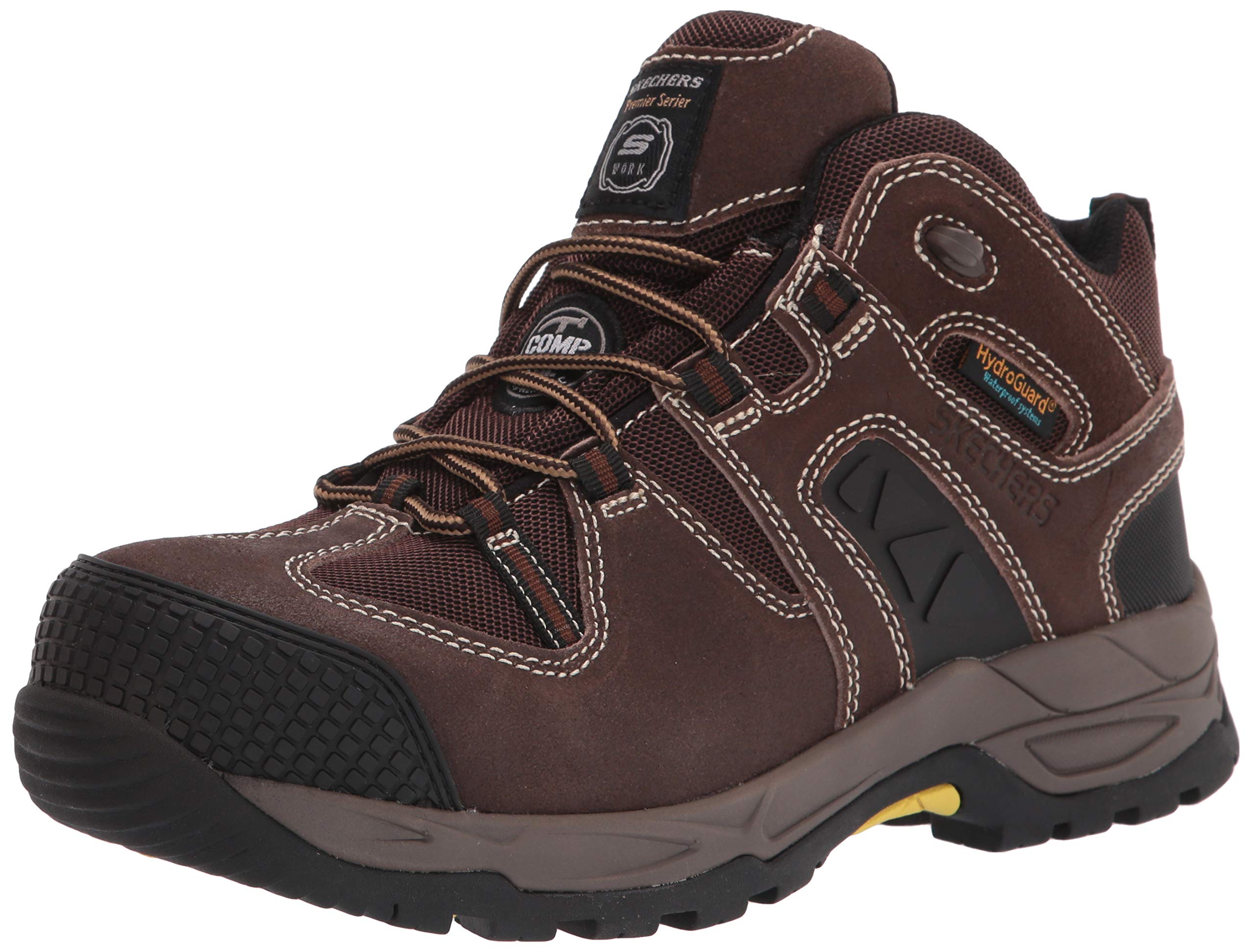 Skechers Men's Monter Construction Shoe - Slip Resistant Work Boots with Memory Foam for Comfort | Ideal for Construction, Warehouse & Outdoor Work