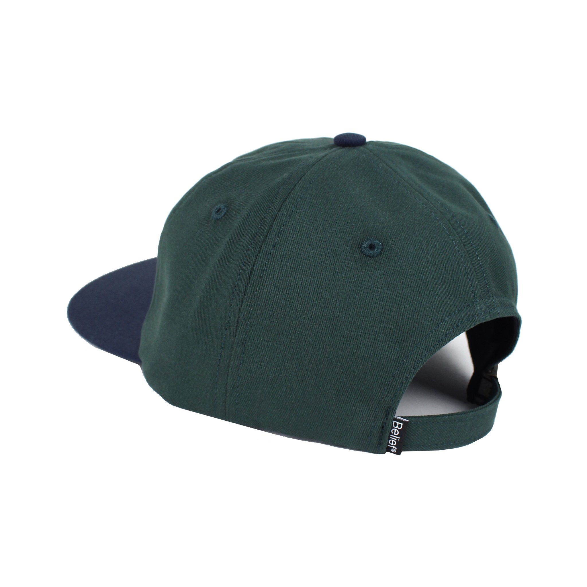 Belief NYC Liberty 6-Panel Baseball Cap - Spruce/Navy - Adjustable Dad Hat for Men & Women - Perfect for Outdoor Sports, Casual Wear & Street Fashion