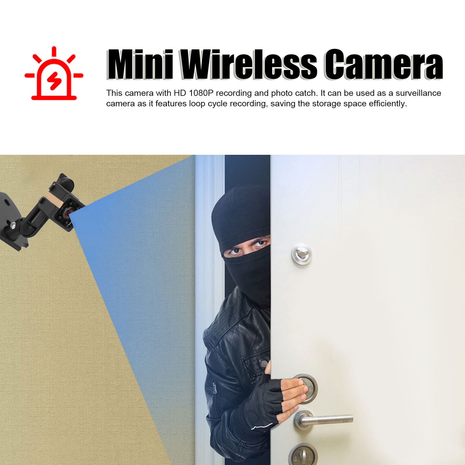 Ciciglow Mini Spy Camera - 1080P HD Wireless Portable Hidden Camera with Night Vision & Motion Detection | WiFi Home Security Camera for Indoor Monitoring, Baby Monitor, Nanny Cam, Office Surveillance