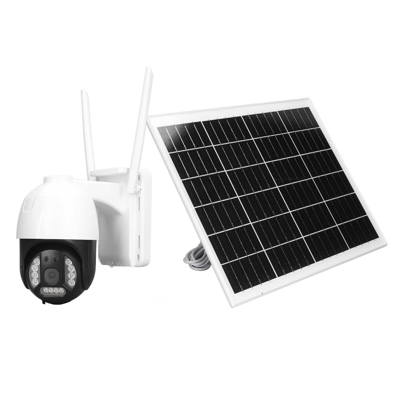 4G 4MP Outdoor Security Camera with Color Night Vision & Human Detection - Wireless Home Surveillance for Yard, Garage, and Front Door Protection