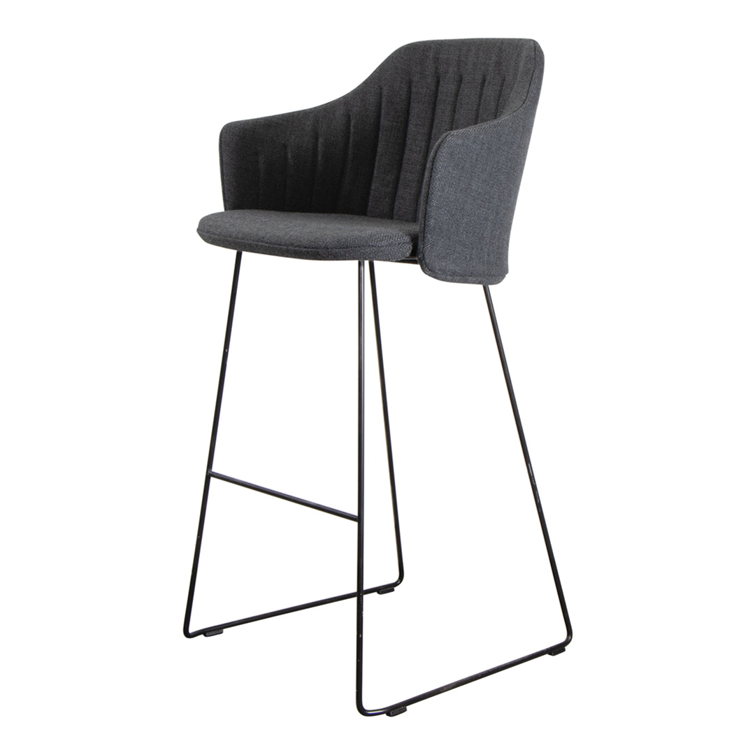 Choice Bar Chair with Sled Base - Comfortable Back & Seat Cushion - Perfect for Home Bars, Kitchen Islands & Entertainment Areas