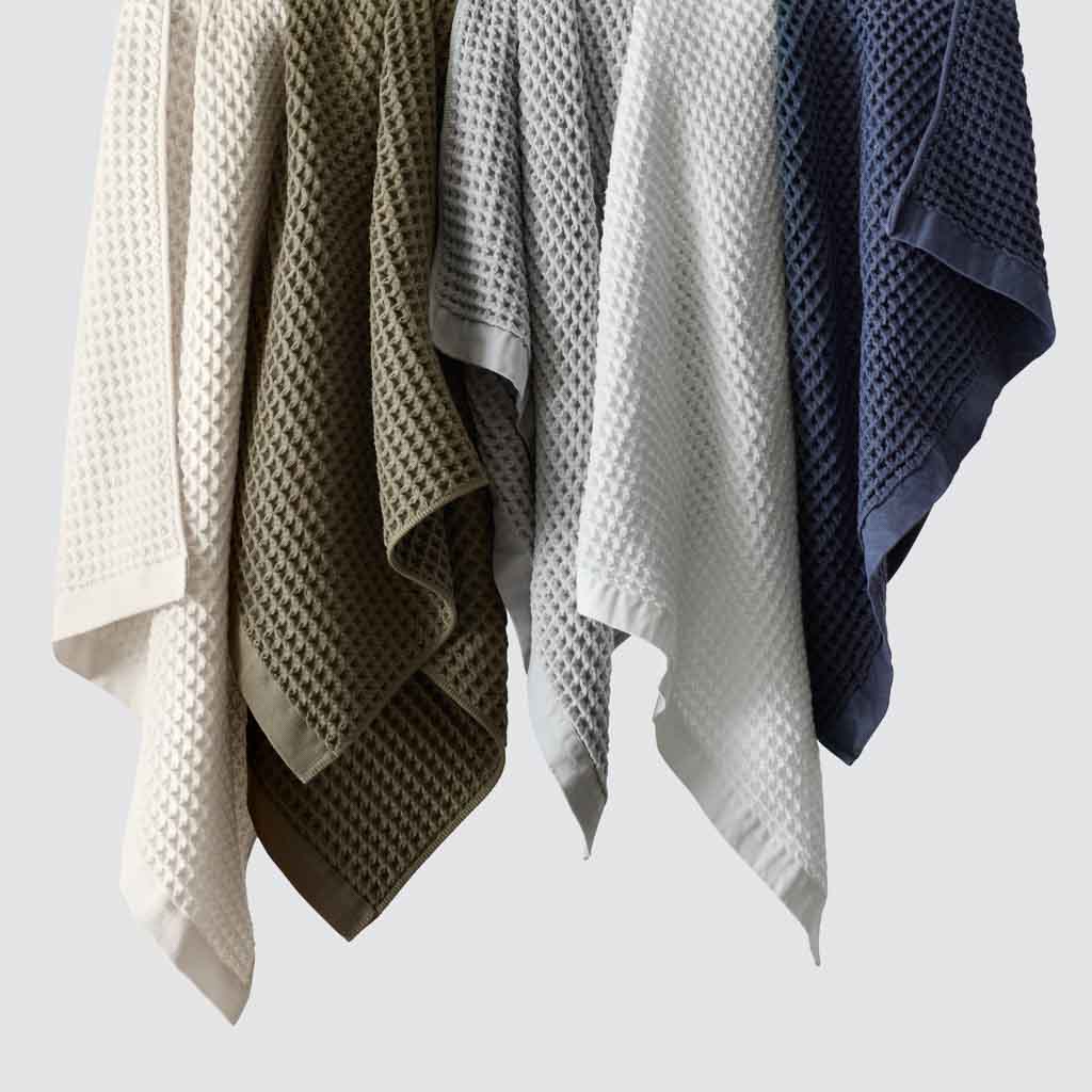 Premium Imabari Waffle Weave Bath Towels - Ultra Soft & Absorbent Japanese Cotton Towel Set for Spa, Bathroom & Luxury Home Use