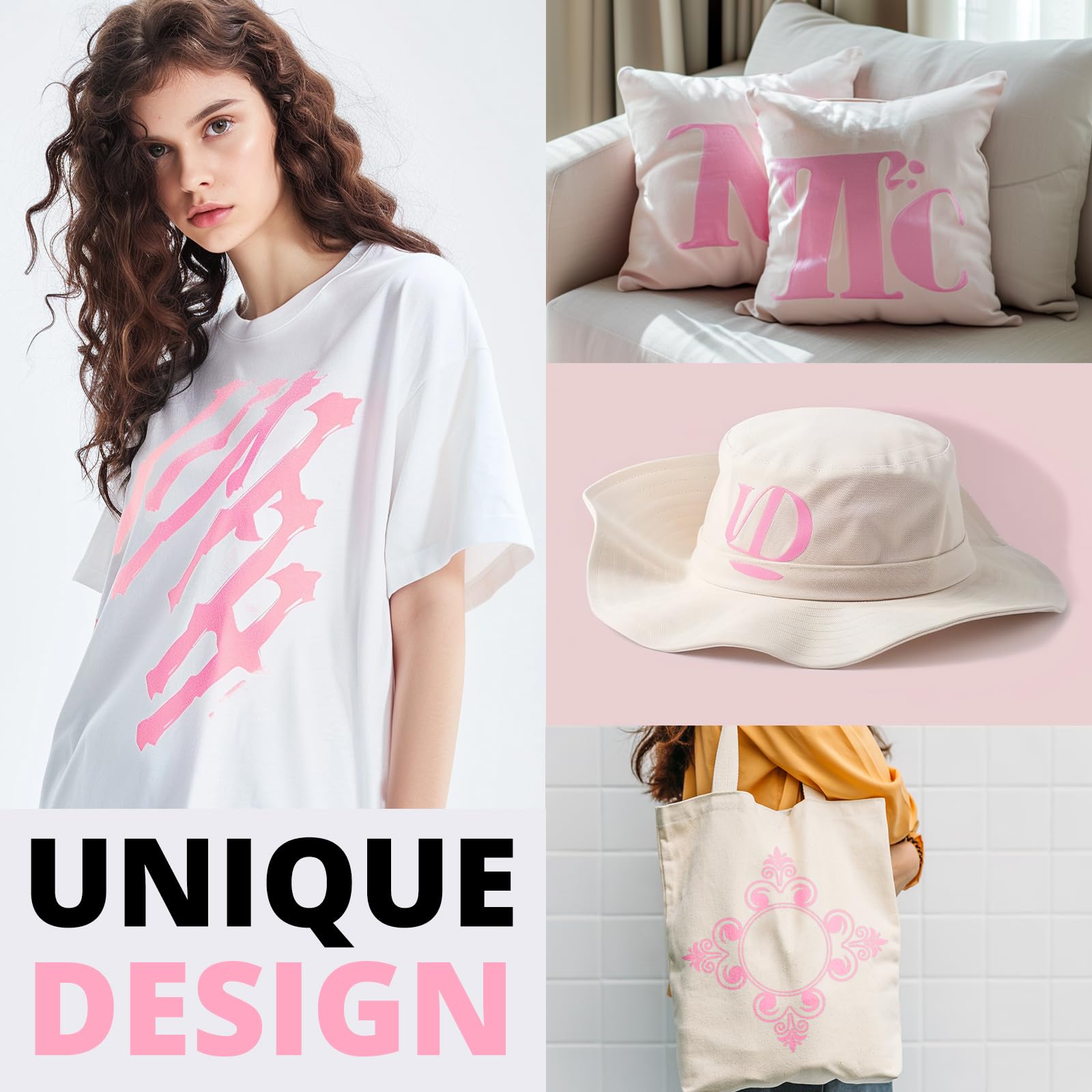 HTVRONT Pink Heat Transfer Vinyl Bundle - 11 Pack 12