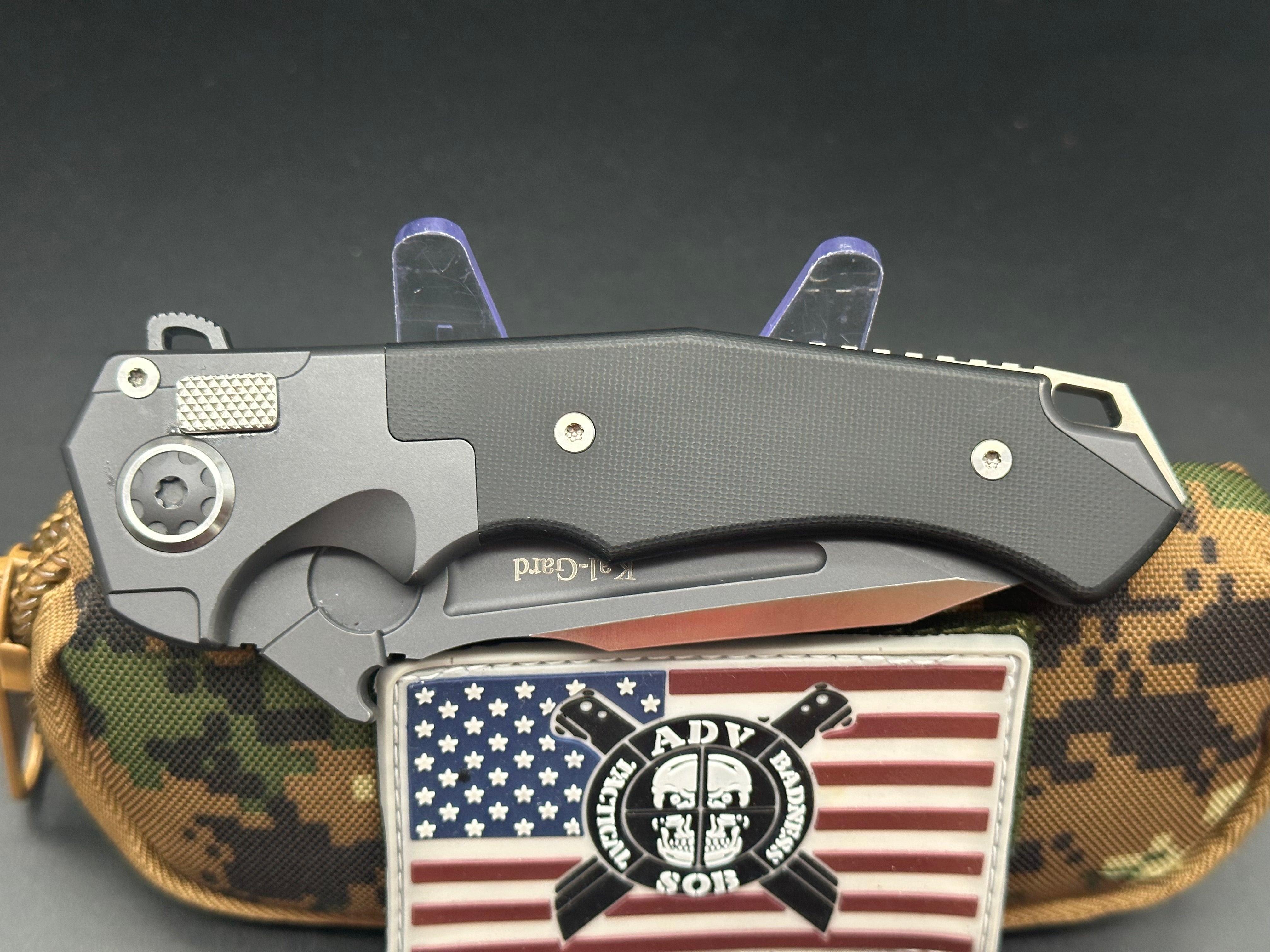 Andre de Villiers Ronin Prototype Tactical Folding Knife - High-Quality EDC Pocket Knife for Outdoor, Survival, and Everyday Carry