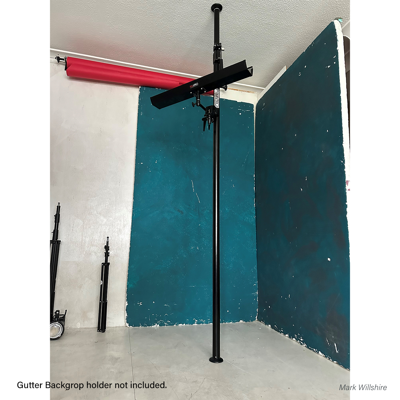 Autopole with 2x Crossbars & Double Convi Clamp Set - Heavy Duty Support System for Photography Backdrops, Trade Show Displays & Studio Lighting