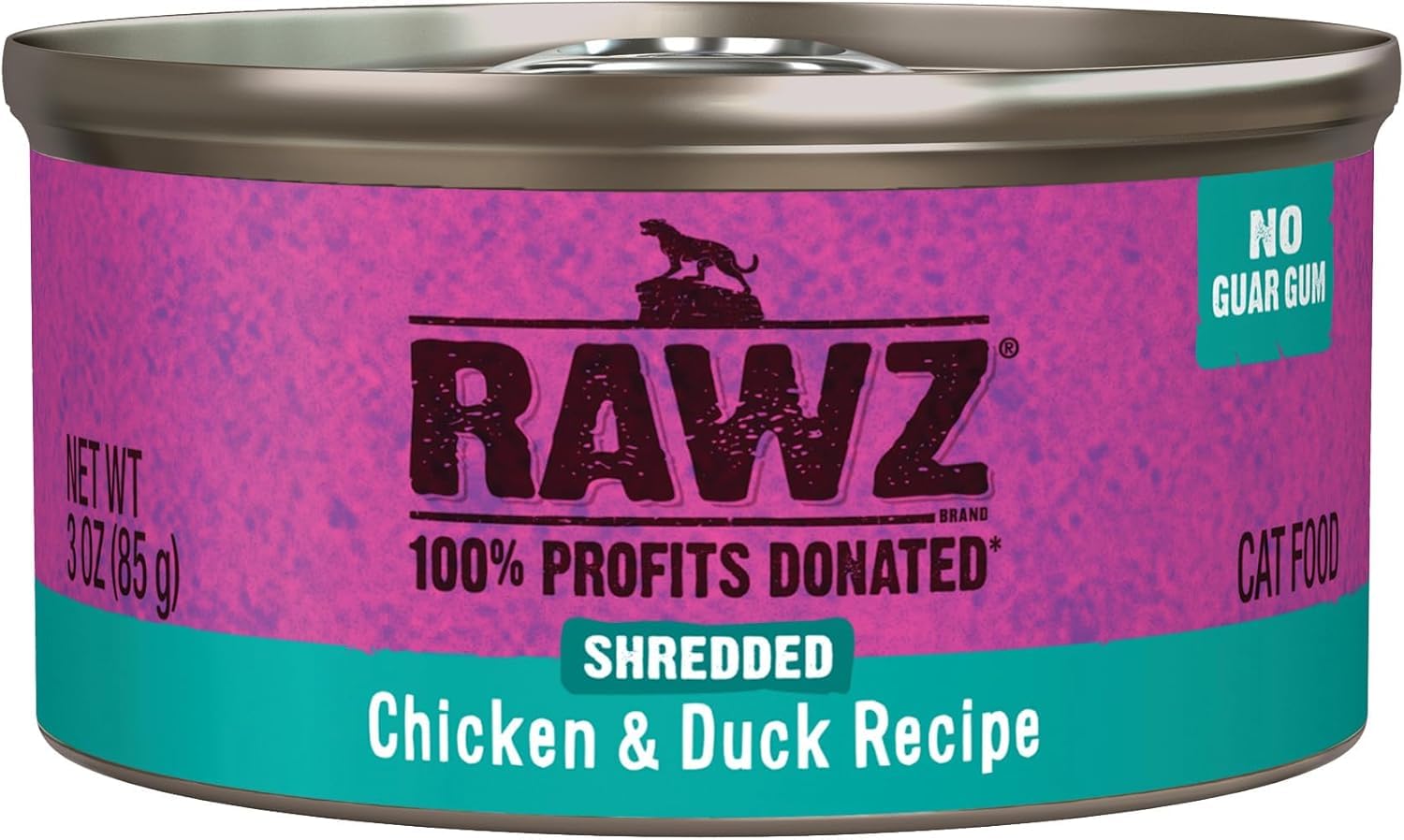 Rawz Natural Premium Canned Cat Wet Food Shredded - 12 Pack Variety (4 Flavors: Tuna & Salmon, Chicken & Duck, Tuna & Chicken, Pure Chicken) - Grain Free, High Protein Cat Food - Perfect for Adult Cats & Kittens - 3oz Cans with Easy-Open Lids - Ideal for Daily Meals, Travel & Picky Eaters