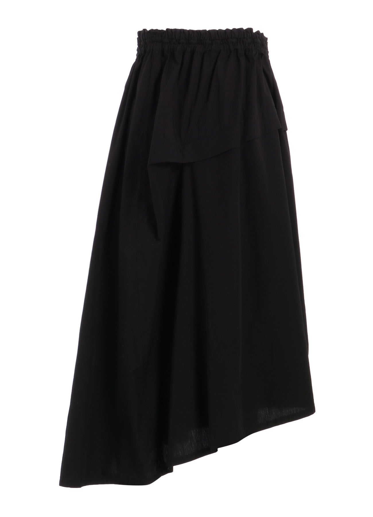 Women's Cotton Broadcloth Asymmetrical Skirt with Right Tuck - Breathable Summer Dress for Casual Outings & Beach Vacations