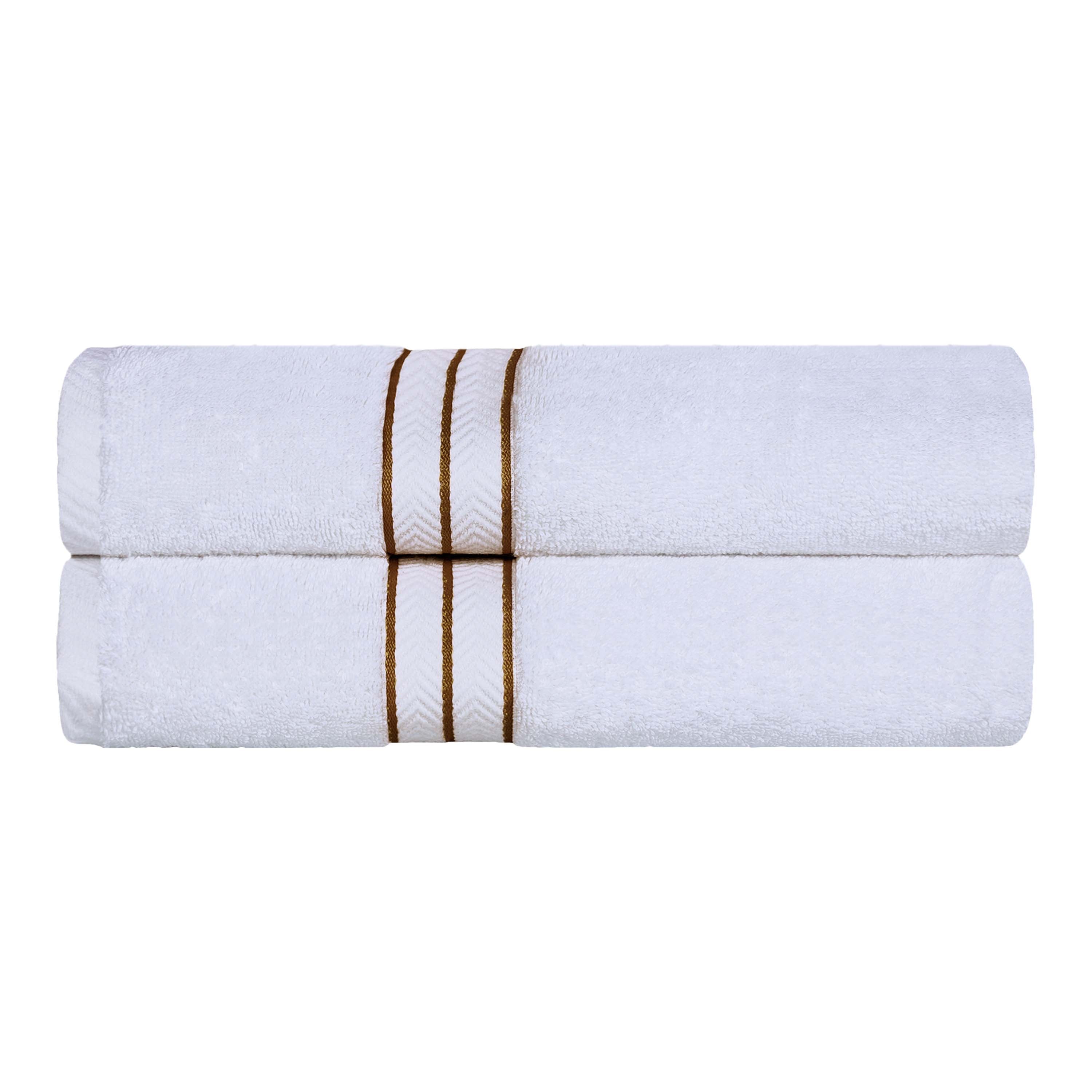 Premium Turkish Cotton Ultra Plush Bath Towels - 2 Piece Set, Highly Absorbent & Quick Dry for Spa, Gym, Beach & Luxury Bathroom Use