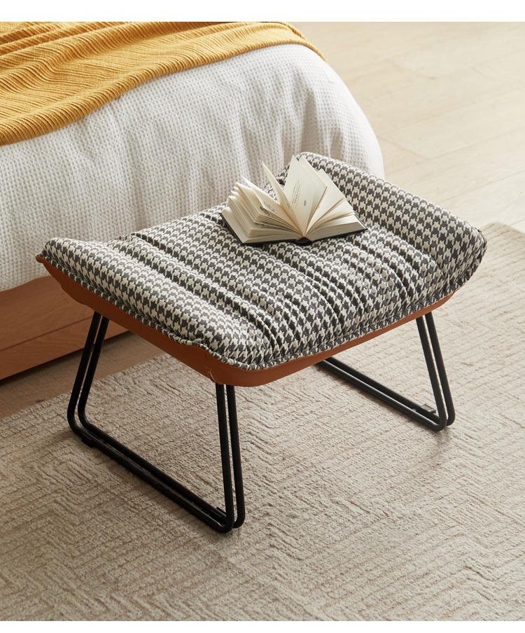 Solid Oak Wood Footrest Ottoman - Shoe Stool with Storage - Perfect for Living Room, Bedroom & Entryway - Durable & Stylish Home Decor
